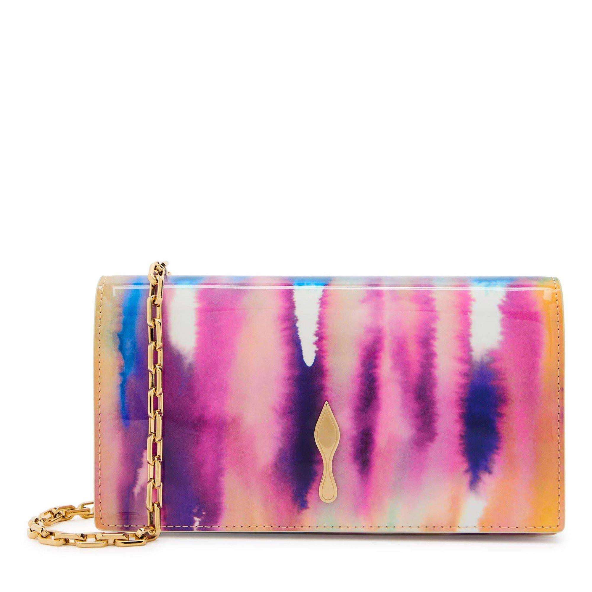 MULTI   SHADE 0 - Christian Louboutin - BETTINA CLUTCH PATENT TIE DYE - 1