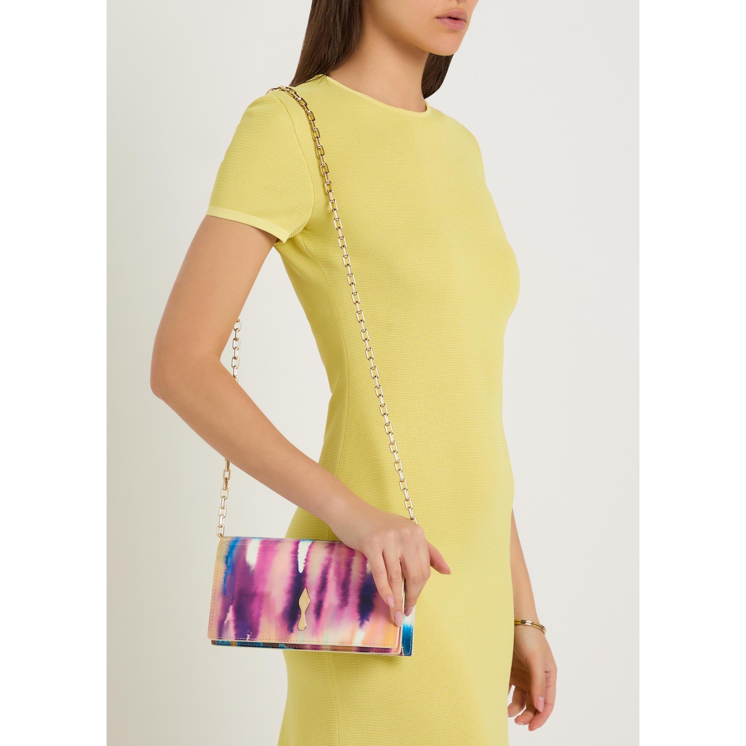 MULTI   SHADE 0 - Christian Louboutin - BETTINA CLUTCH PATENT TIE DYE - 3