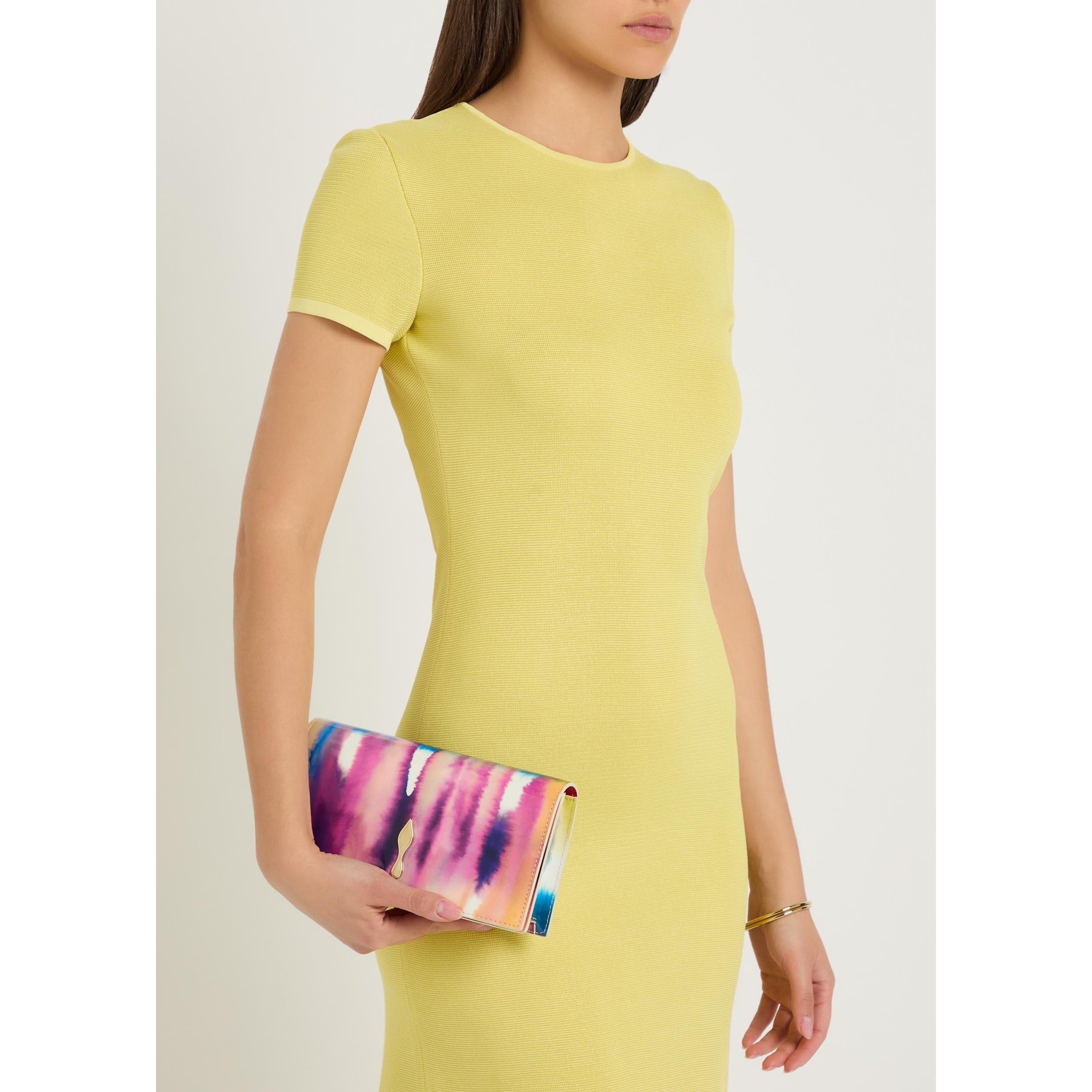MULTI   SHADE 0 - Christian Louboutin - BETTINA CLUTCH PATENT TIE DYE - 6