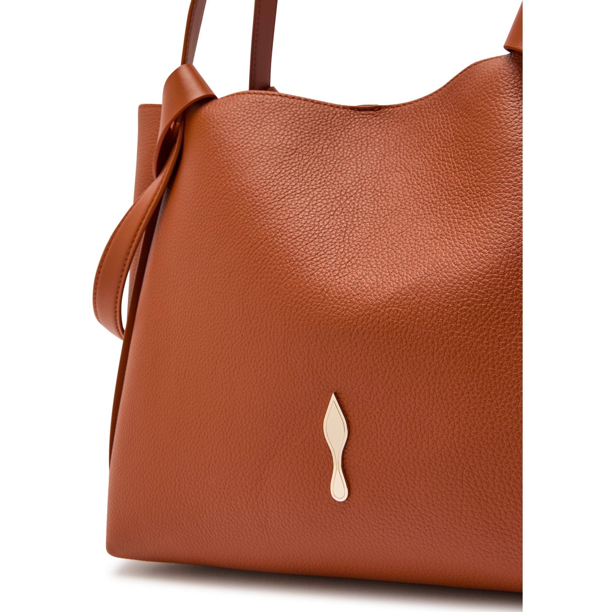 ORANGE - Christian Louboutin - BETTINA TOTE SMALL CALF EMPIRE - 4