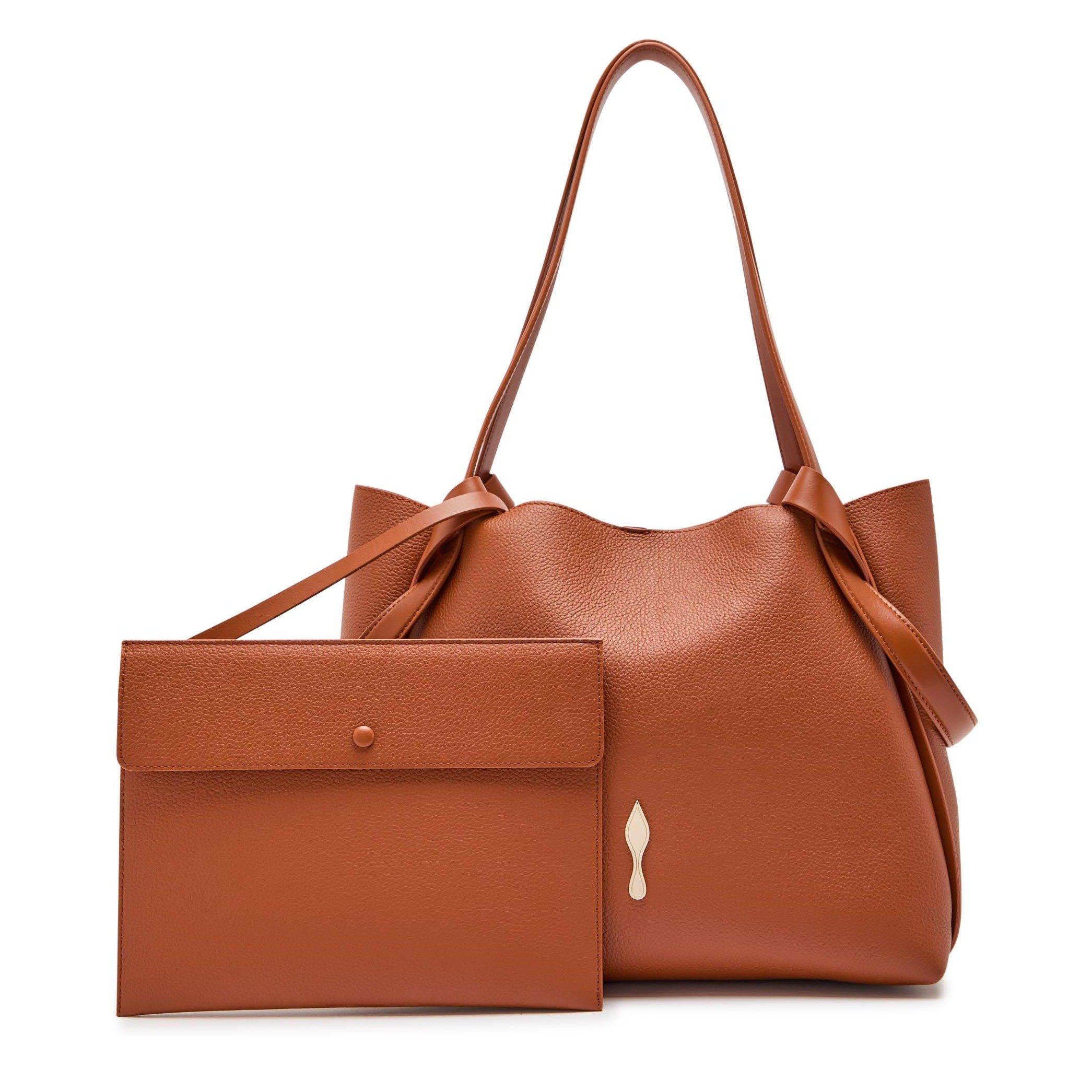 ORANGE - Christian Louboutin - BETTINA TOTE SMALL CALF EMPIRE - 6