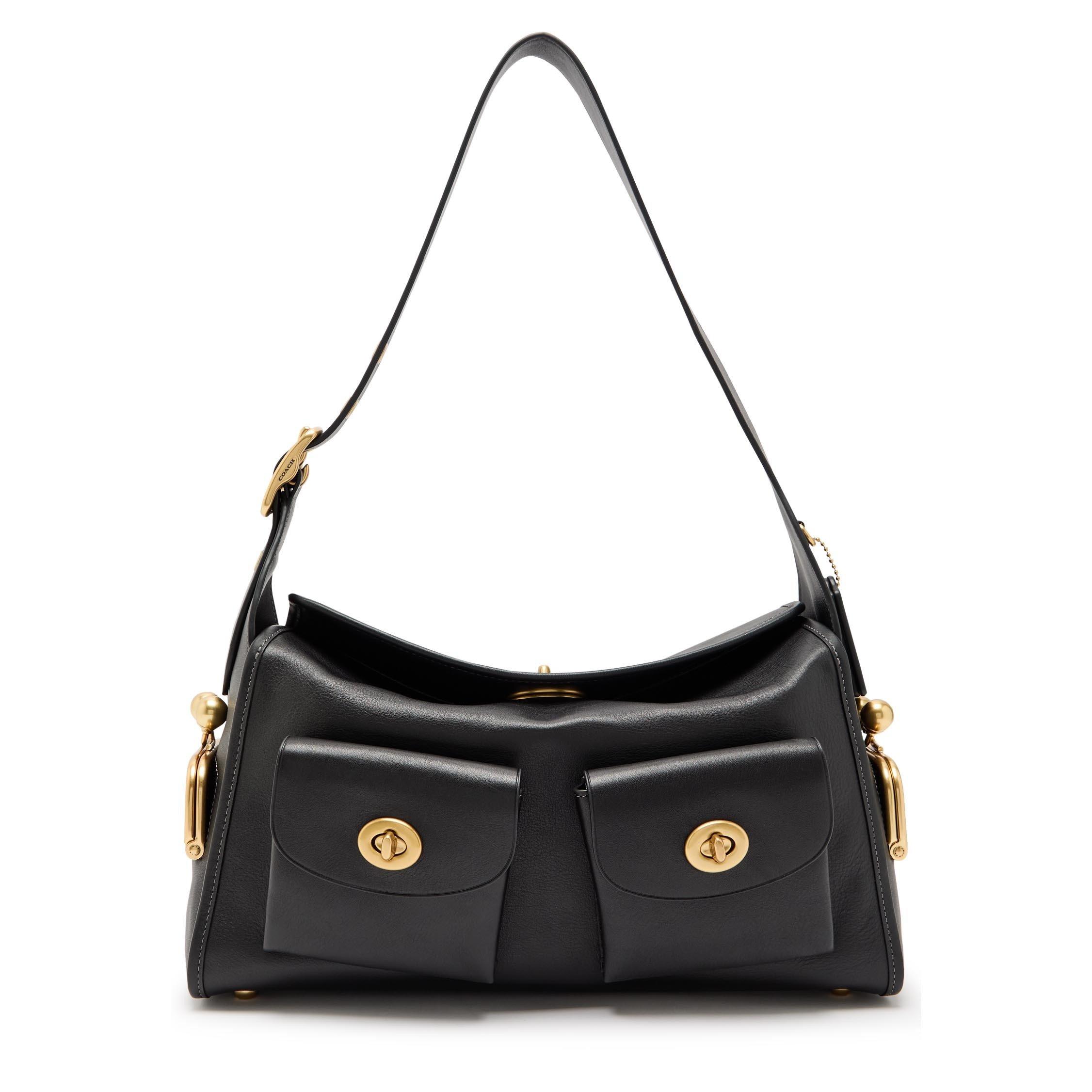 BLACK - Coach - TURNLOCK HAVERSACK BAG