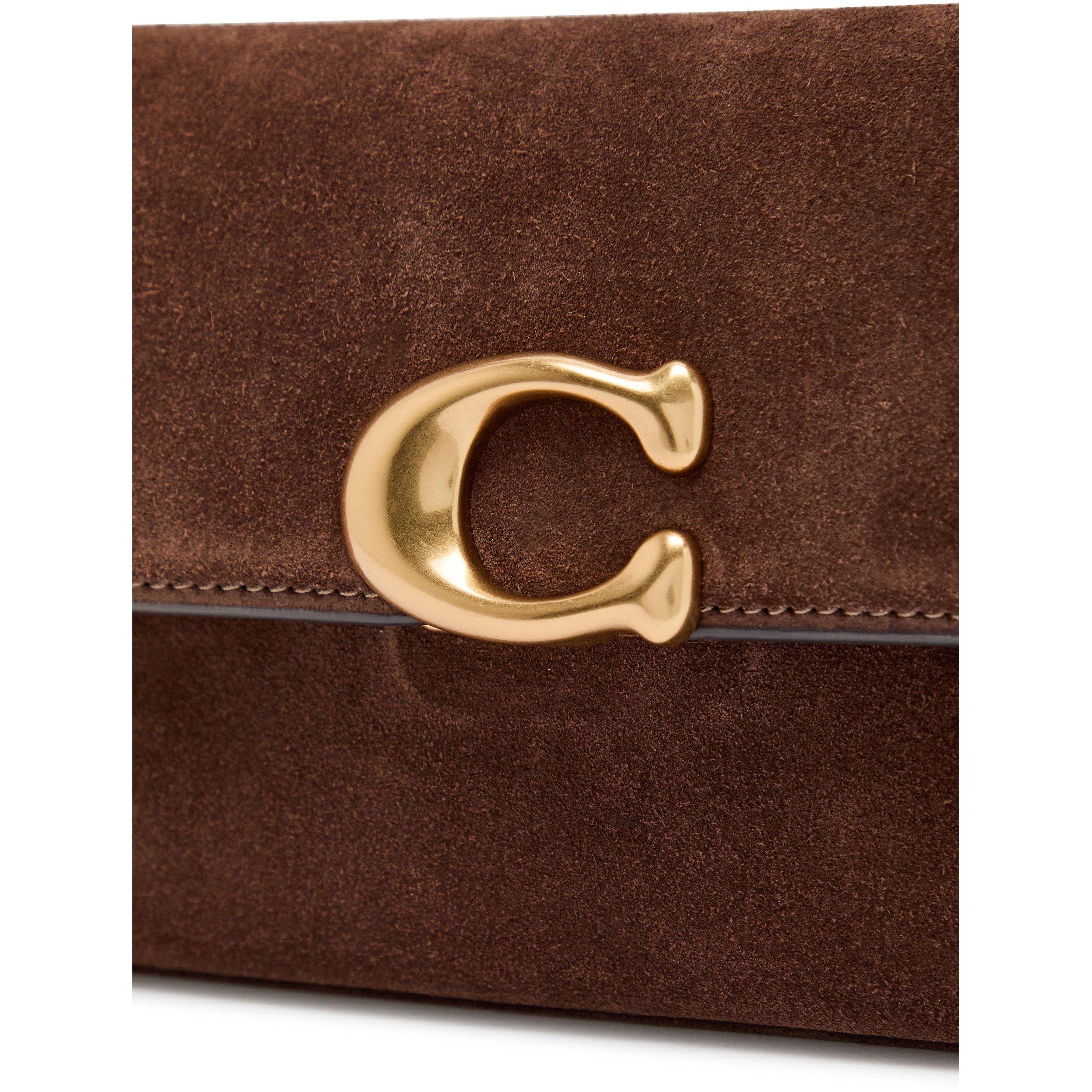 DARK BROWN - Coach - Women's Jet Suede Shoulder Bag - 4