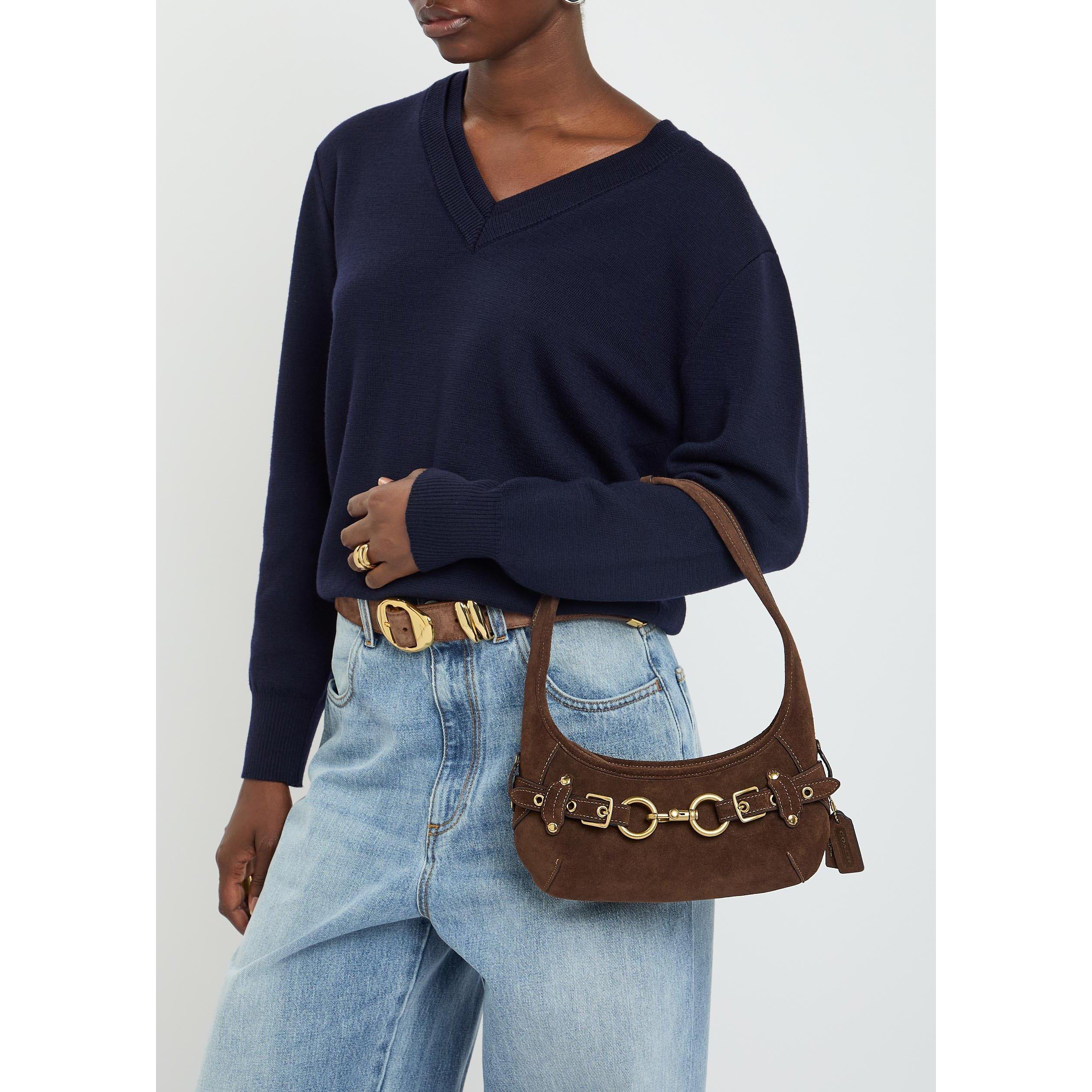 DARK BROWN - Coach - BELTED ERGO SHOULDER BAG 26 SU - 3