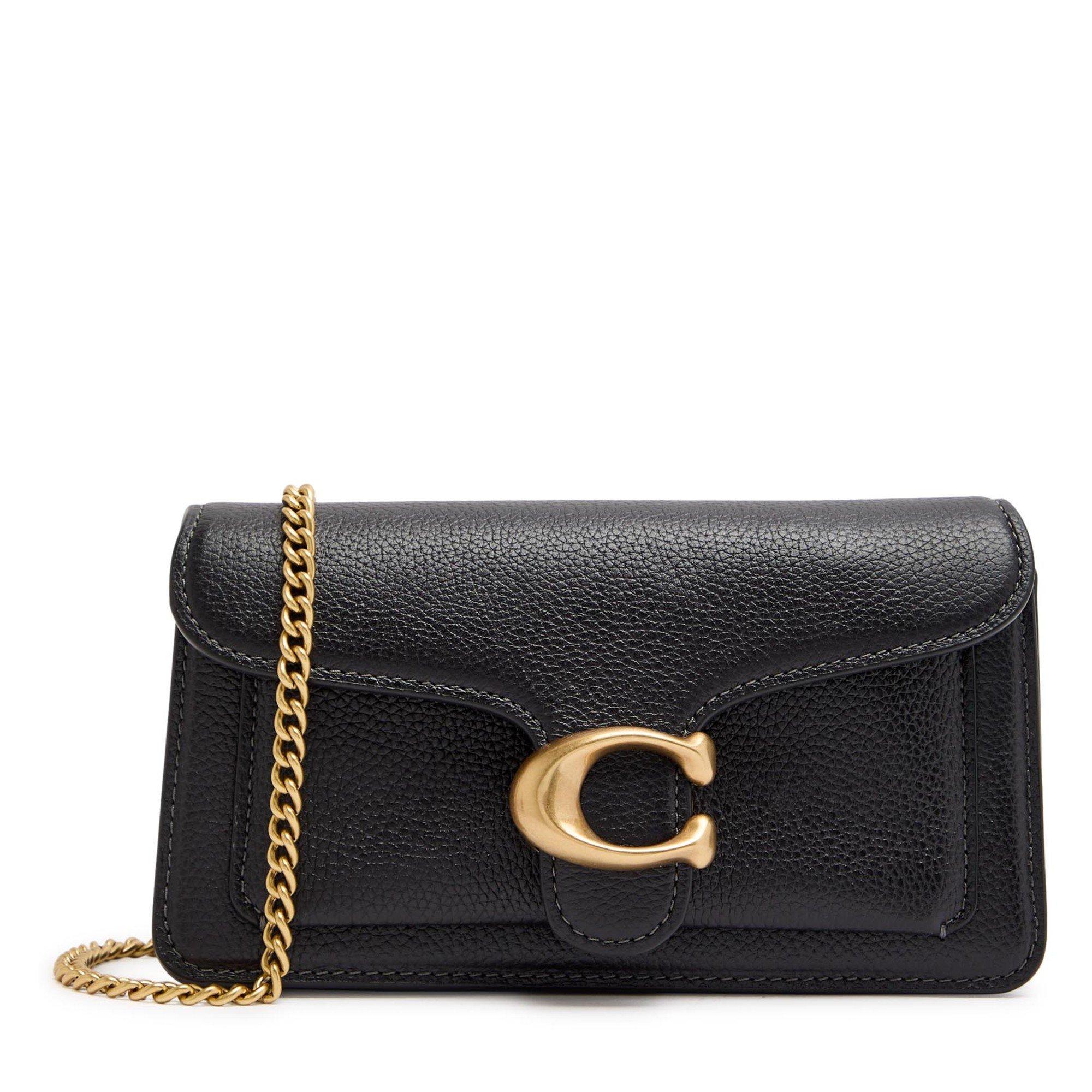 BLACK - Coach - TABBY CHAIN CROSSBODY 19 POLI/