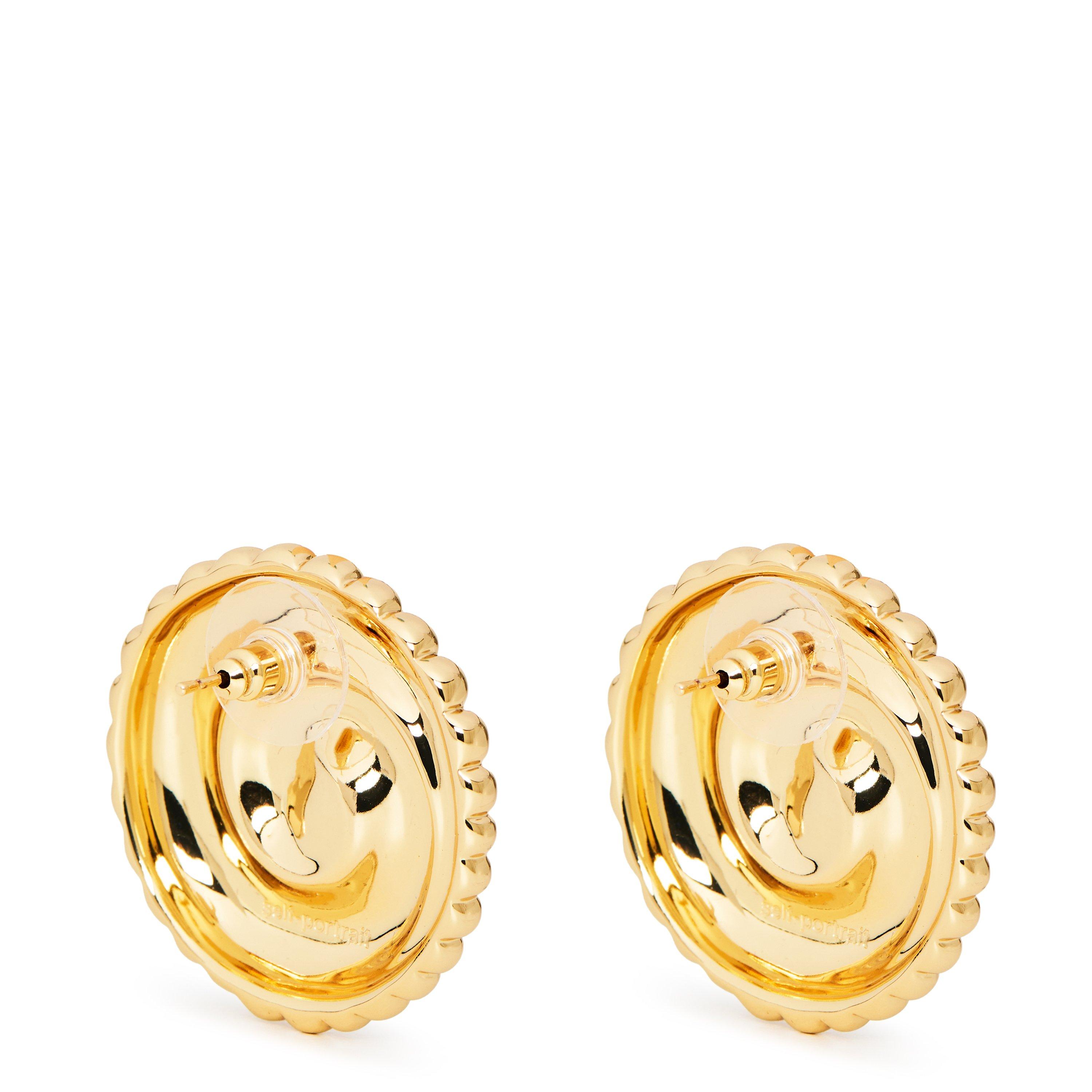 GOLD - Self Portrait - GOLD PEARL SHELL EARRINGS - 2