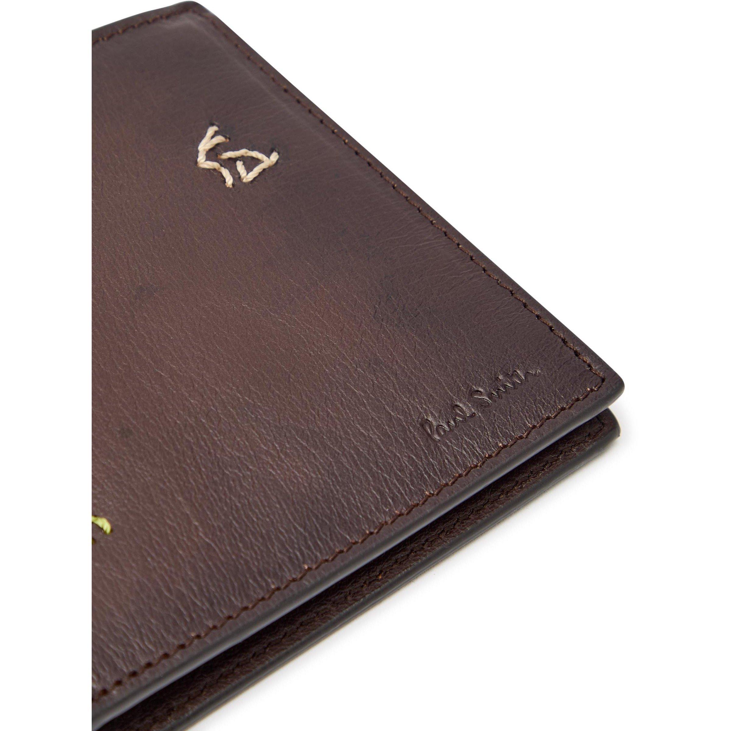 BROWN - Paul Smith - Men's Leather Billfold Wallet - 3