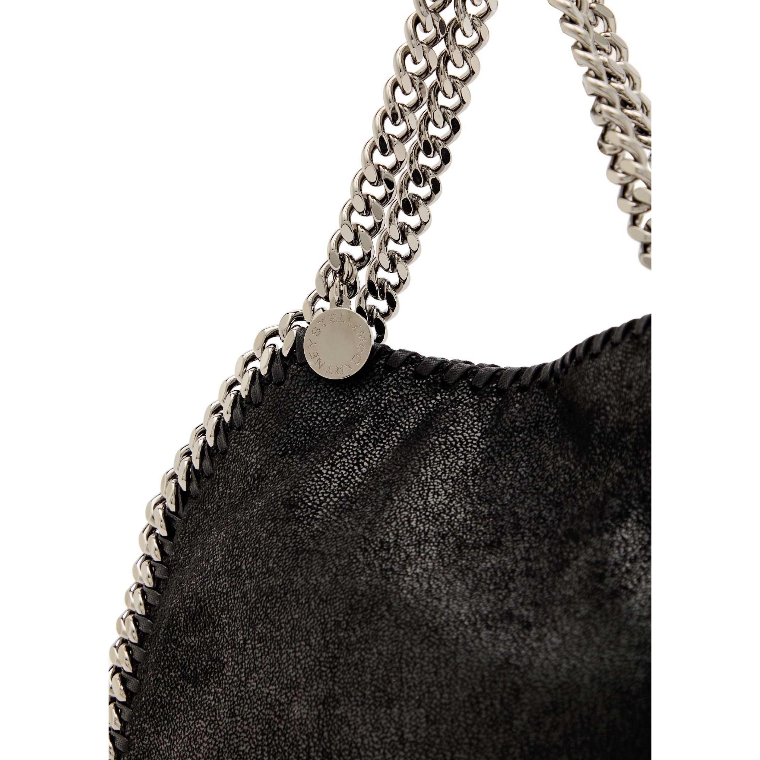 BLACK - Stella McCartney - Falabella Mini Bag Eco Shaggy - 4