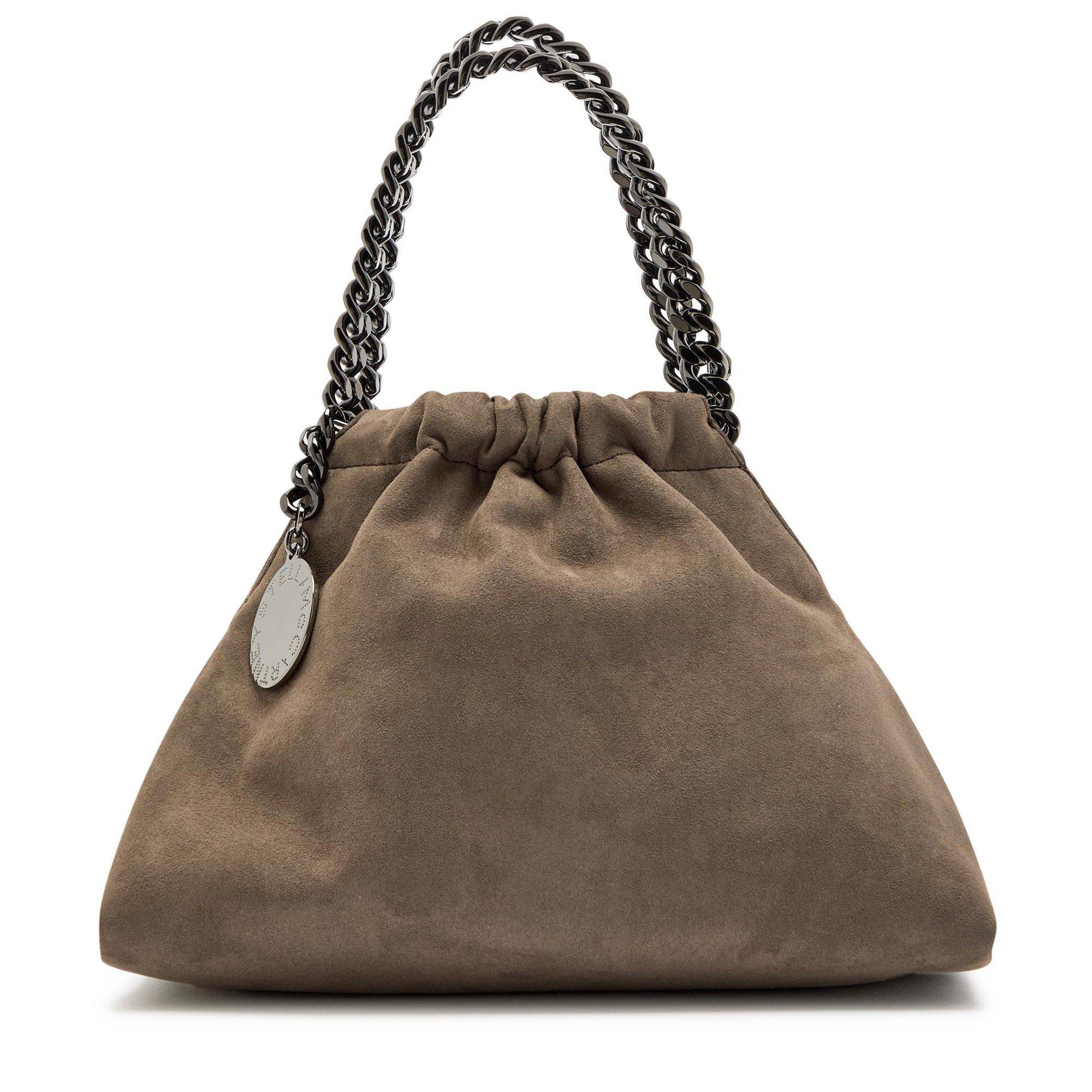 TAUPE - Stella McCartney - Falabella Mini Drawstring Bag - 1