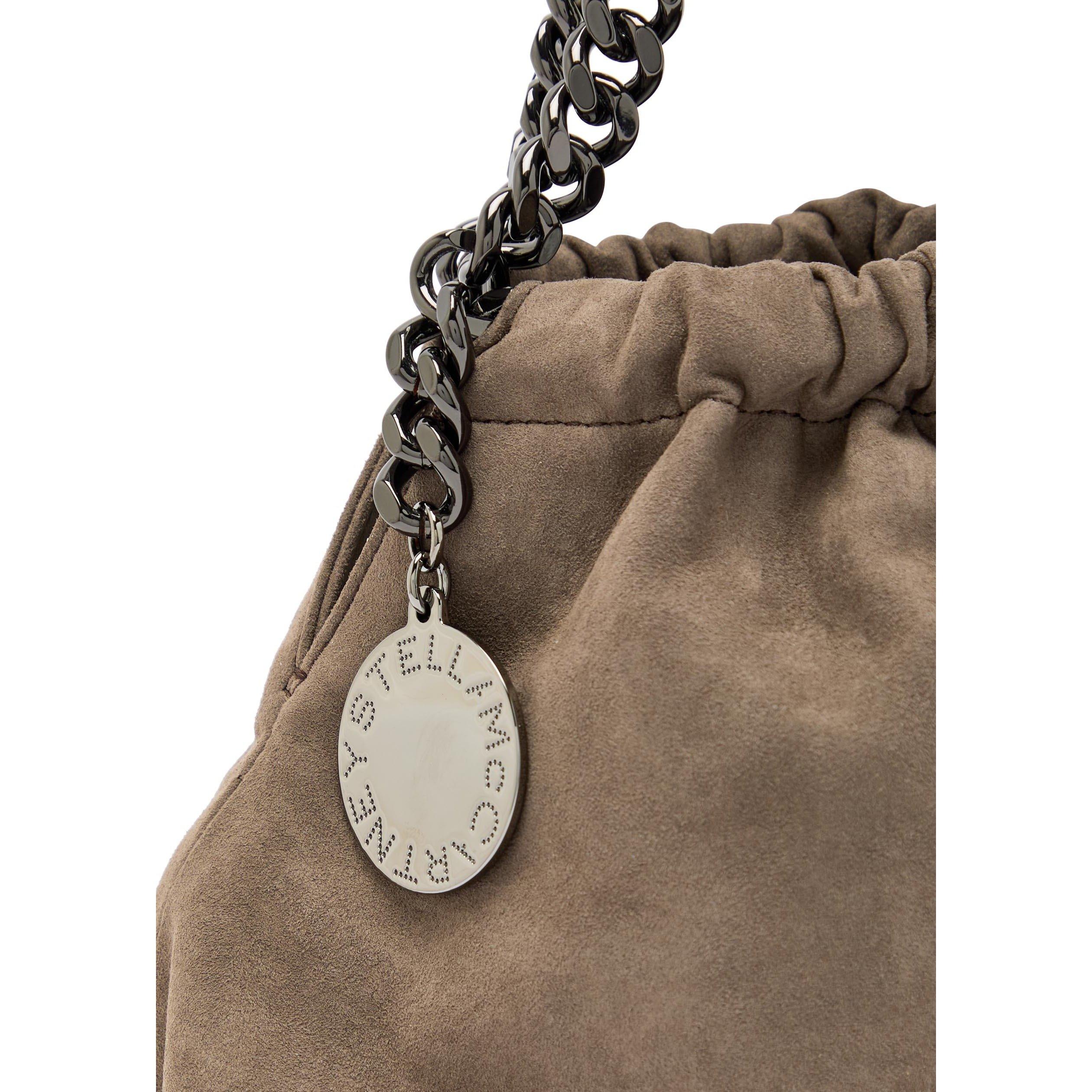 TAUPE - Stella McCartney - Falabella Mini Drawstring Bag - 4