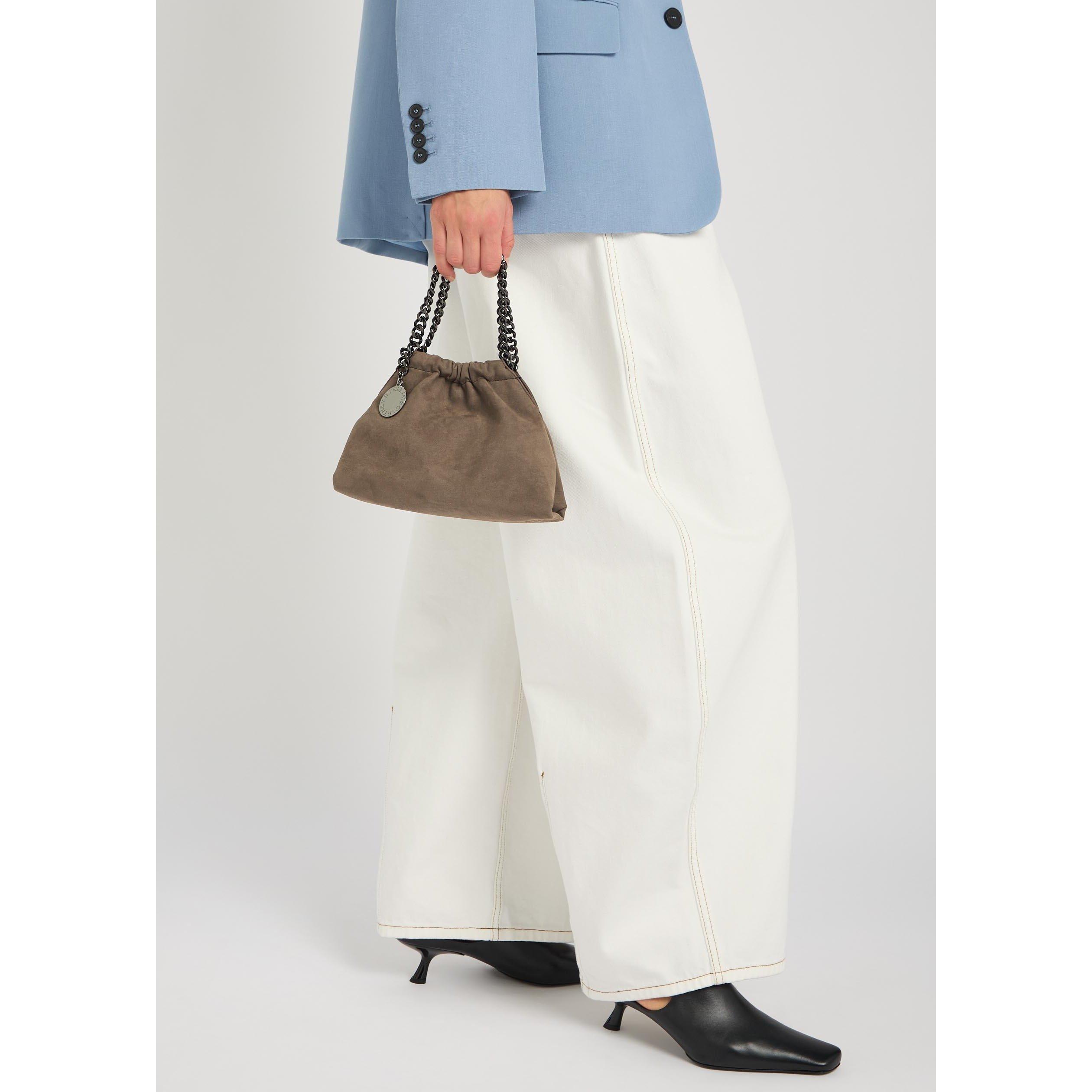 TAUPE - Stella McCartney - Falabella Mini Drawstring Bag - 6