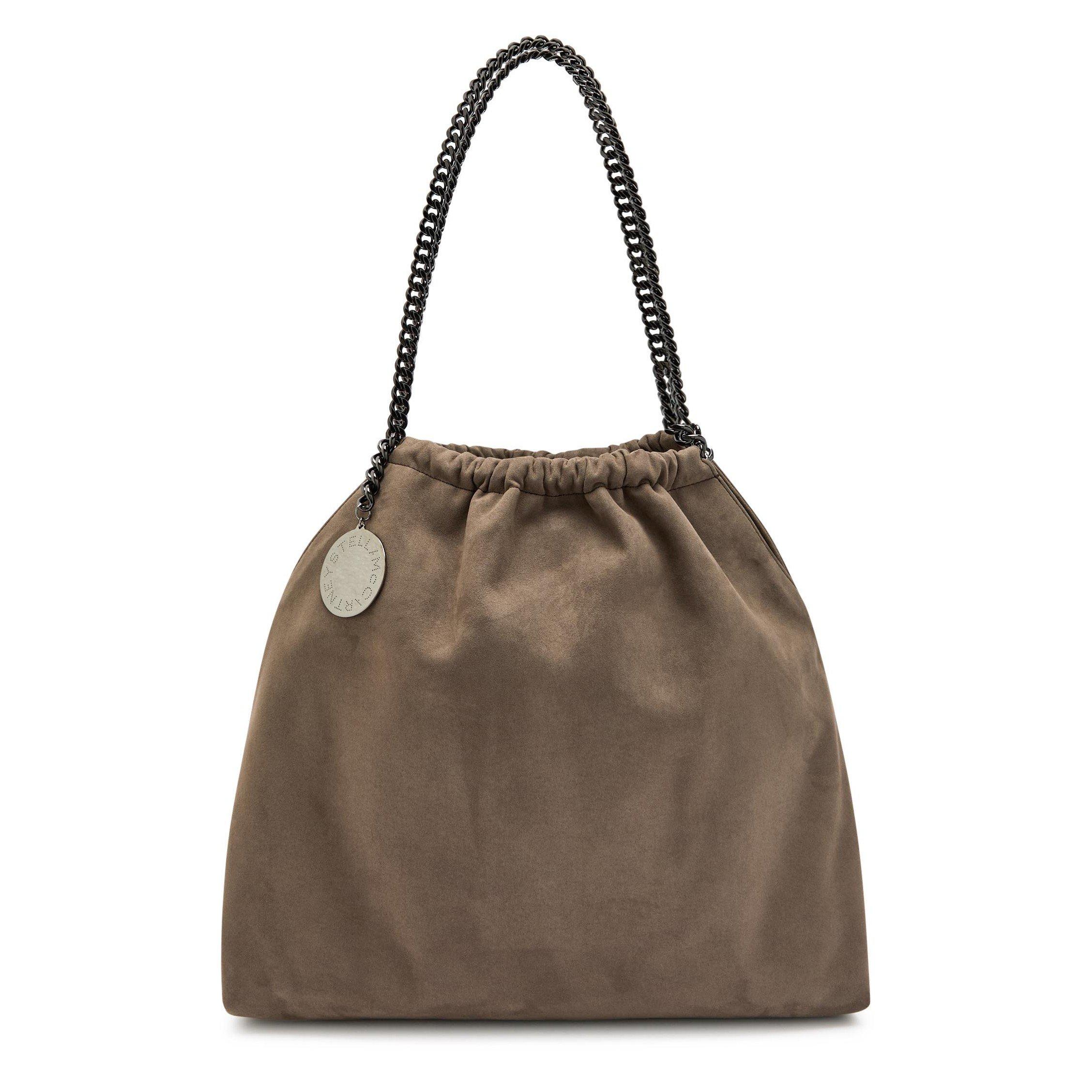 TAUPE - Stella McCartney - Falabella Medium Drawstring Al