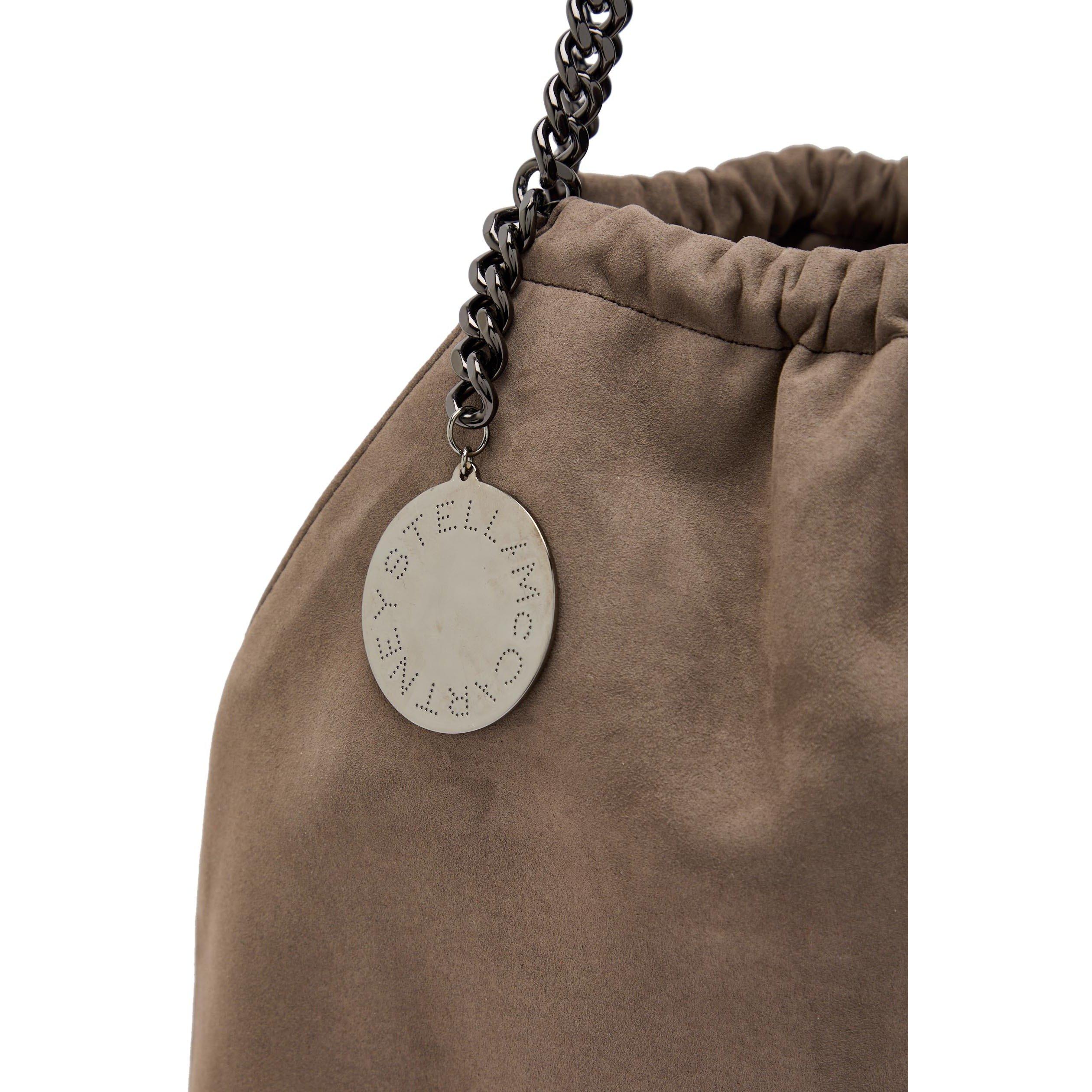 TAUPE - Stella McCartney - Falabella Medium Drawstring Al - 4