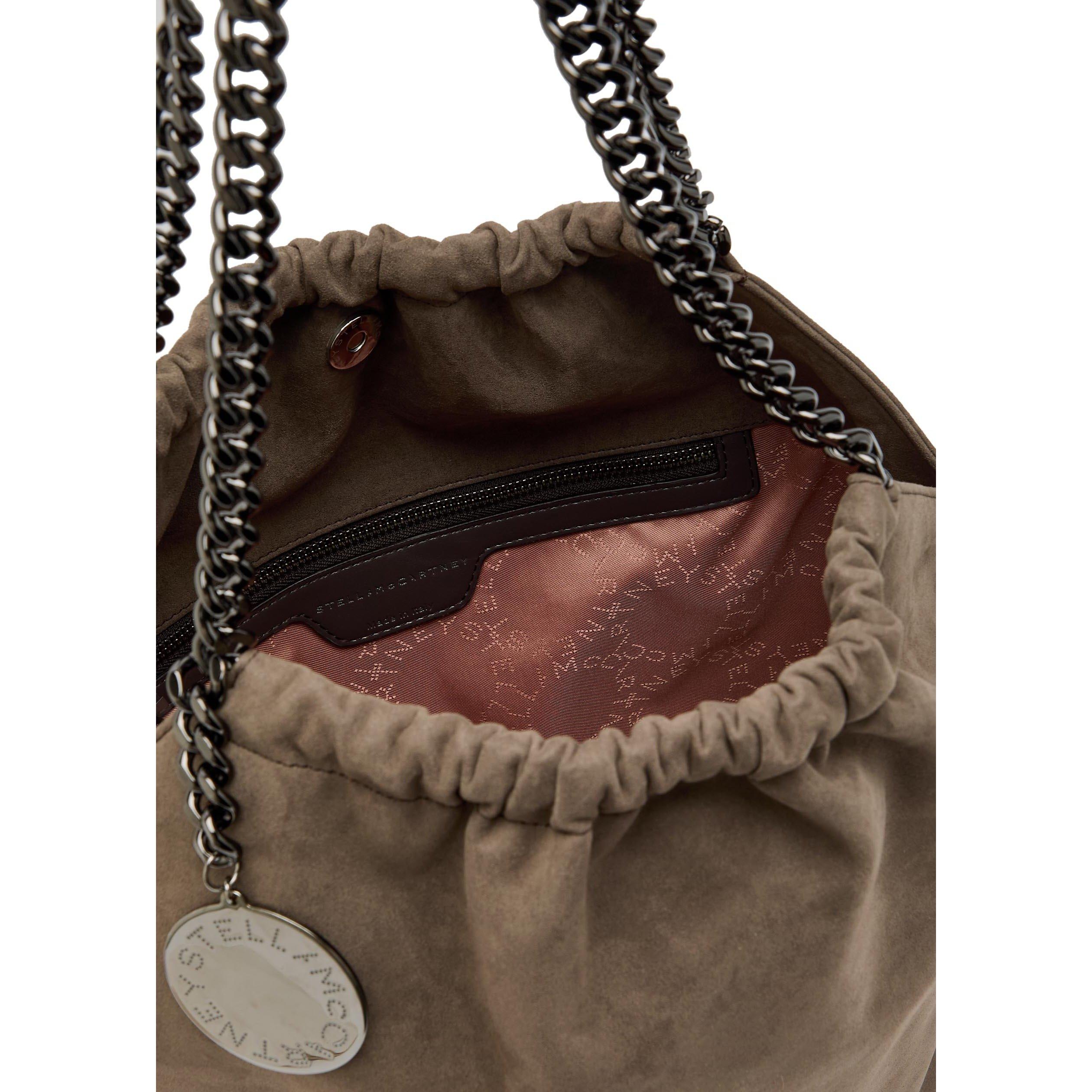 TAUPE - Stella McCartney - Falabella Medium Drawstring Al - 5