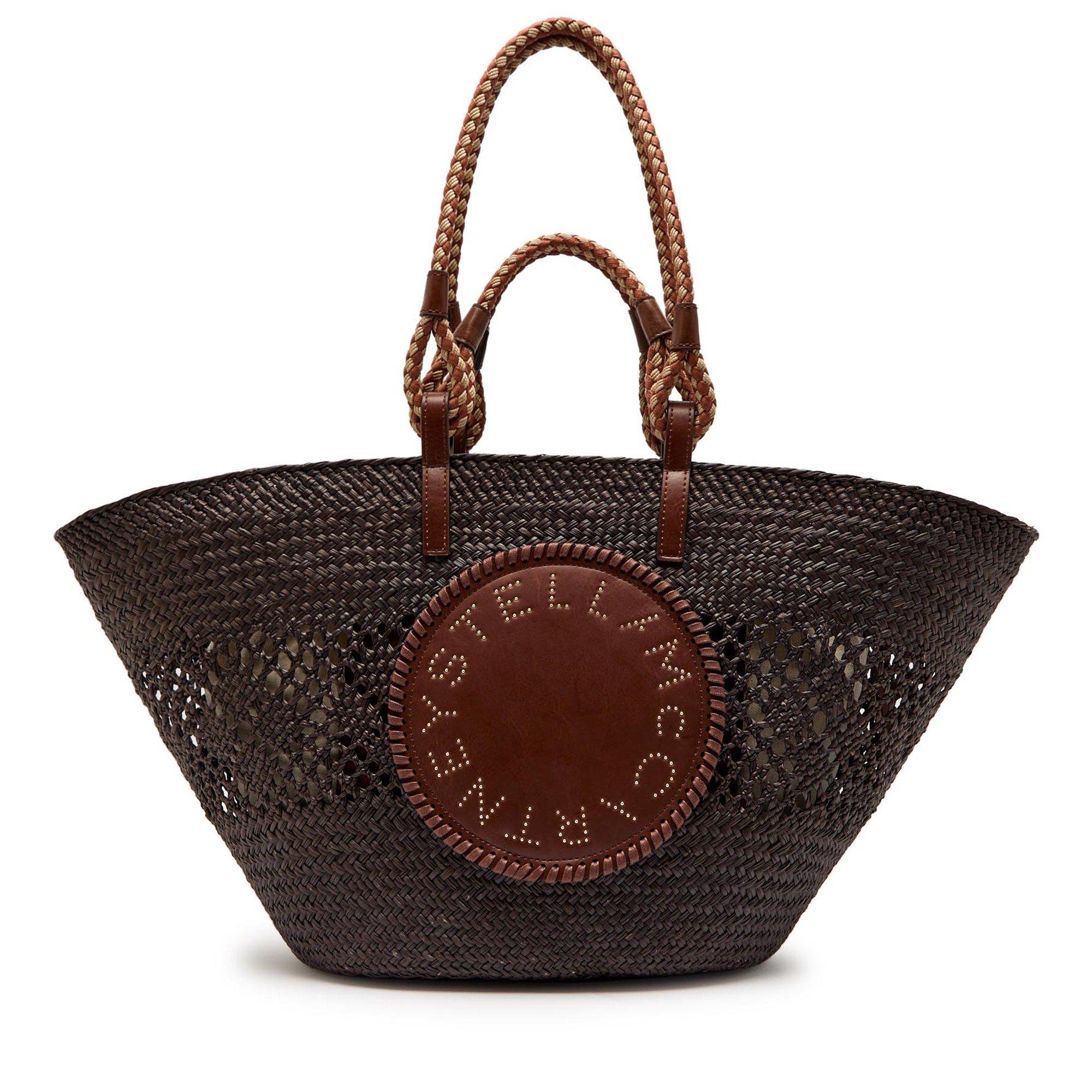 BLACK AND OTHER - Stella McCartney - Large Basket Eco Iraca Palm - 1