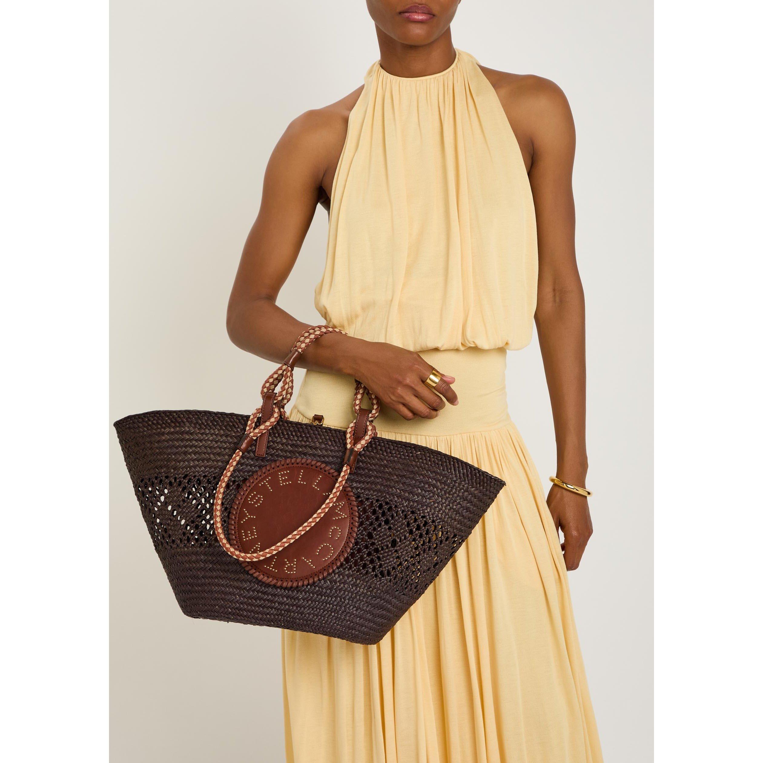 BLACK AND OTHER - Stella McCartney - Large Basket Eco Iraca Palm - 3