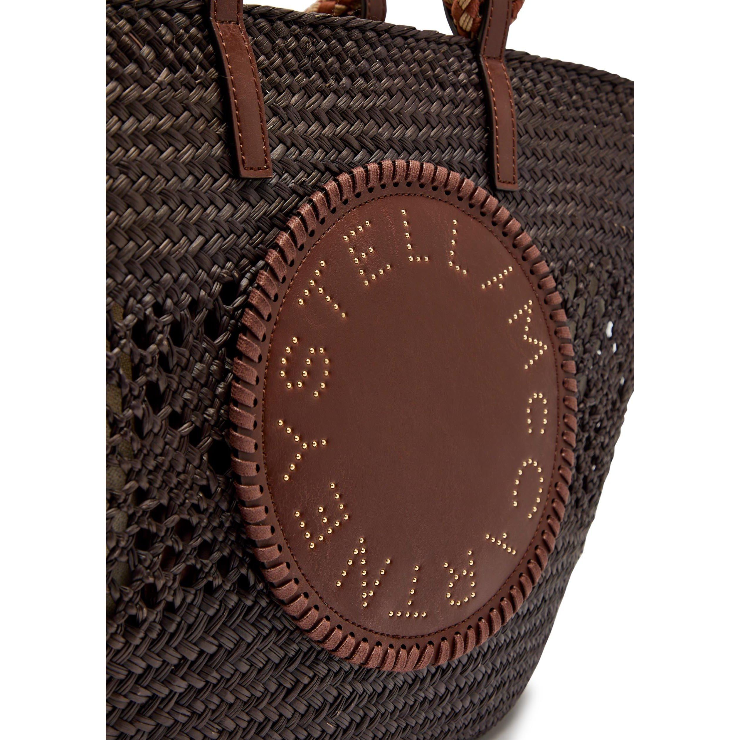 BLACK AND OTHER - Stella McCartney - Large Basket Eco Iraca Palm - 4