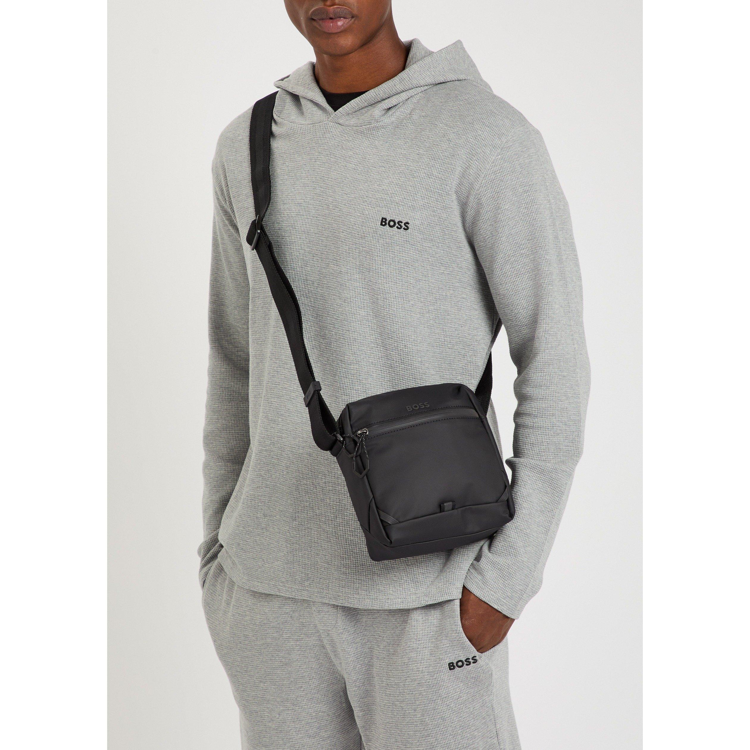 BLACK - Hugo - Men's Stenson Zip Cross Body Bag - 3