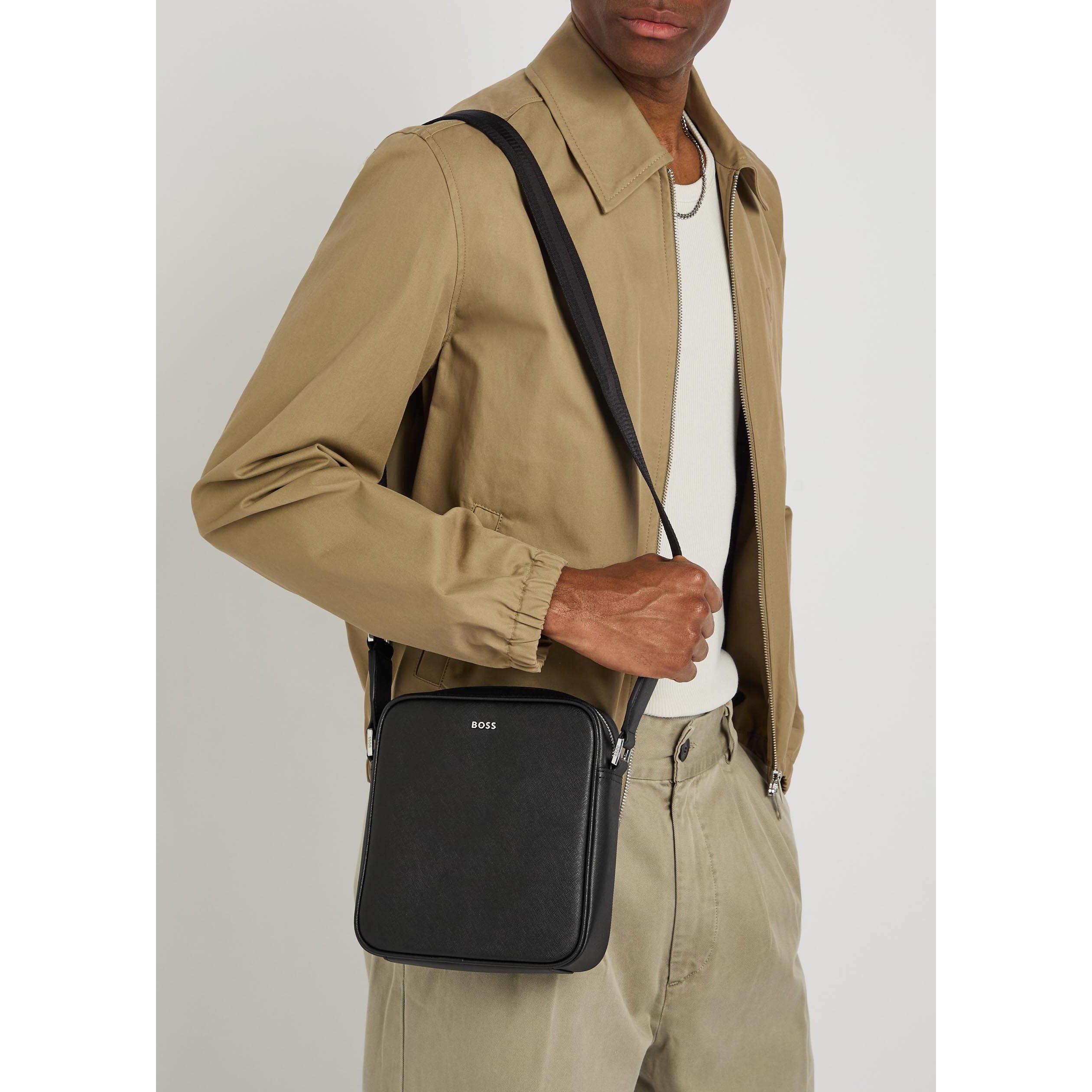 BLACK - Hugo - Men's Northon Leather Cross Body Bag - 3