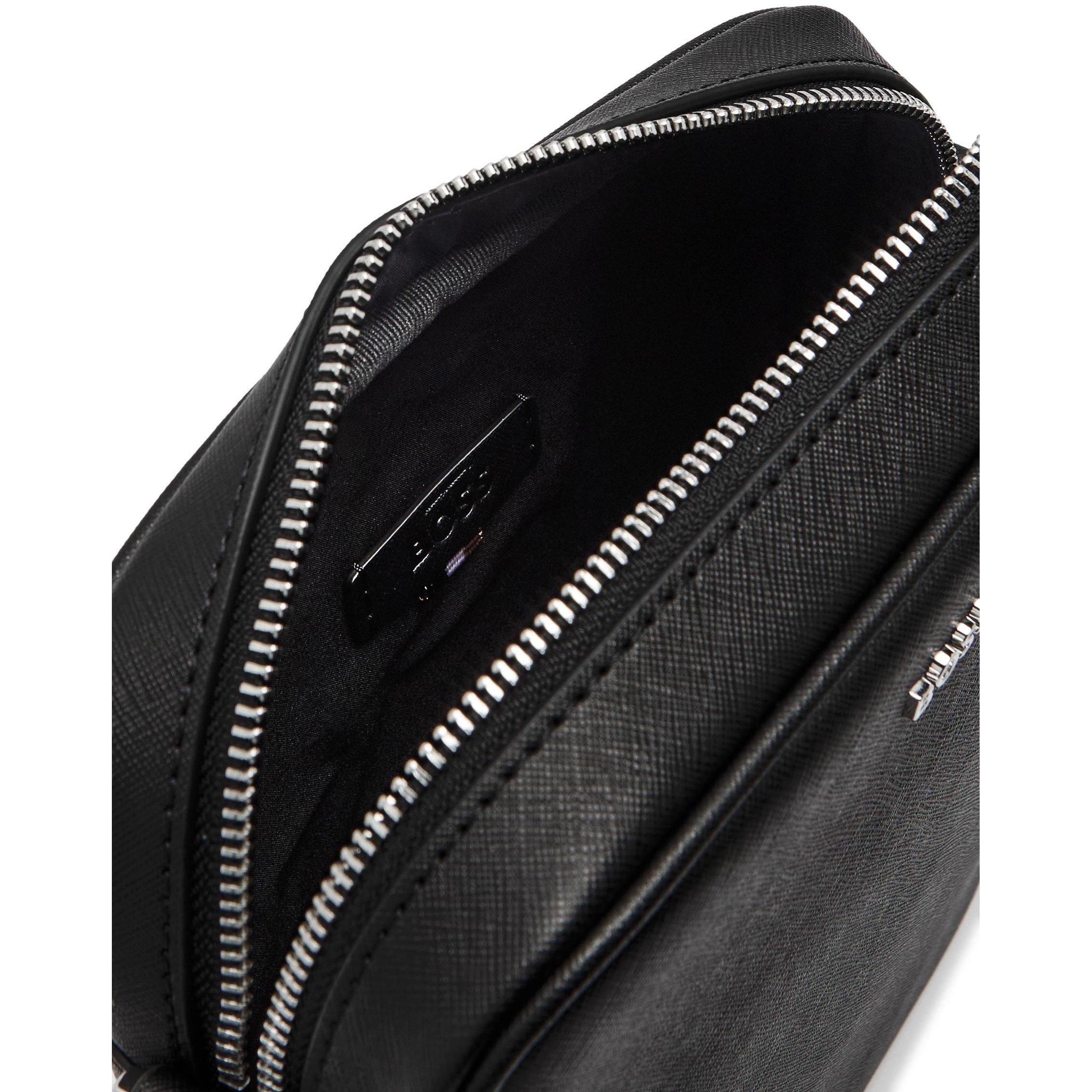 BLACK - Hugo - Men's Northon Leather Cross Body Bag - 5