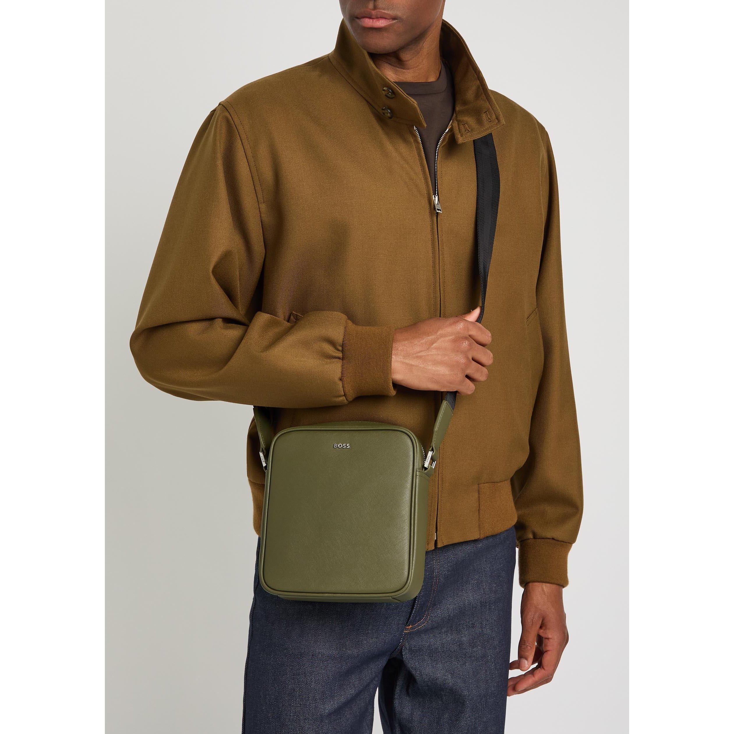 GREEN - Hugo - Men's Northon Leather Cross Body Bag - 3