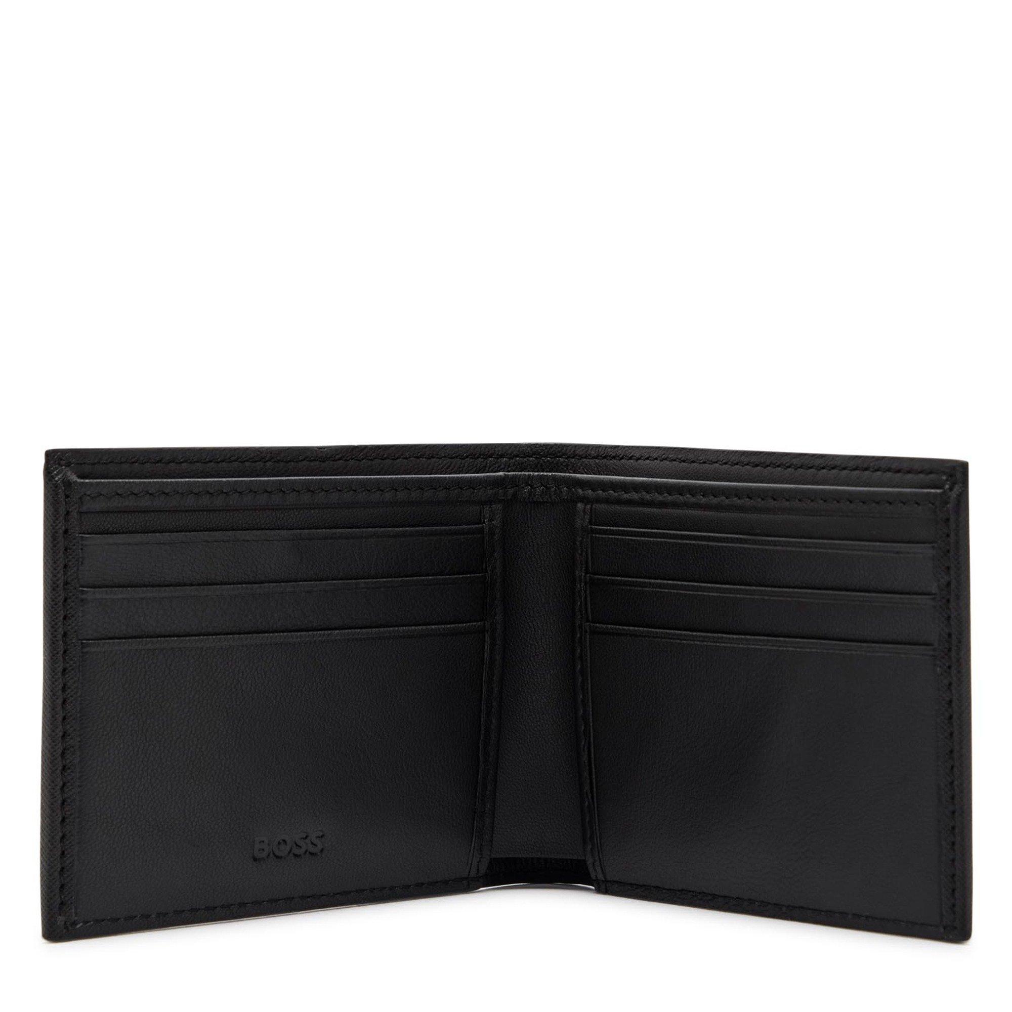 BLACK - Hugo - Men's Northon Leather Billfold Wallet - 3