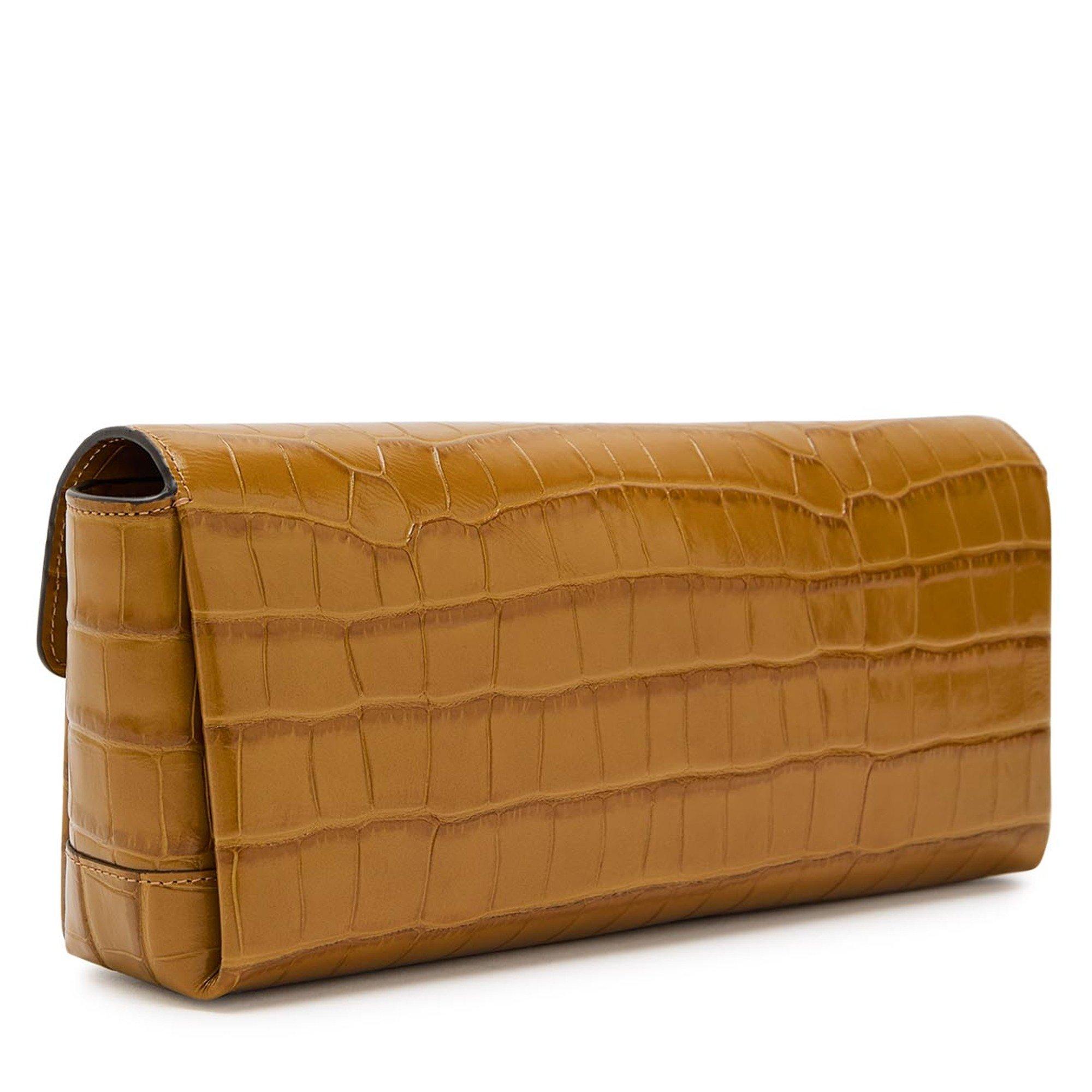 TAN - Toteme - Soft croco-embossed T-clutch - 2