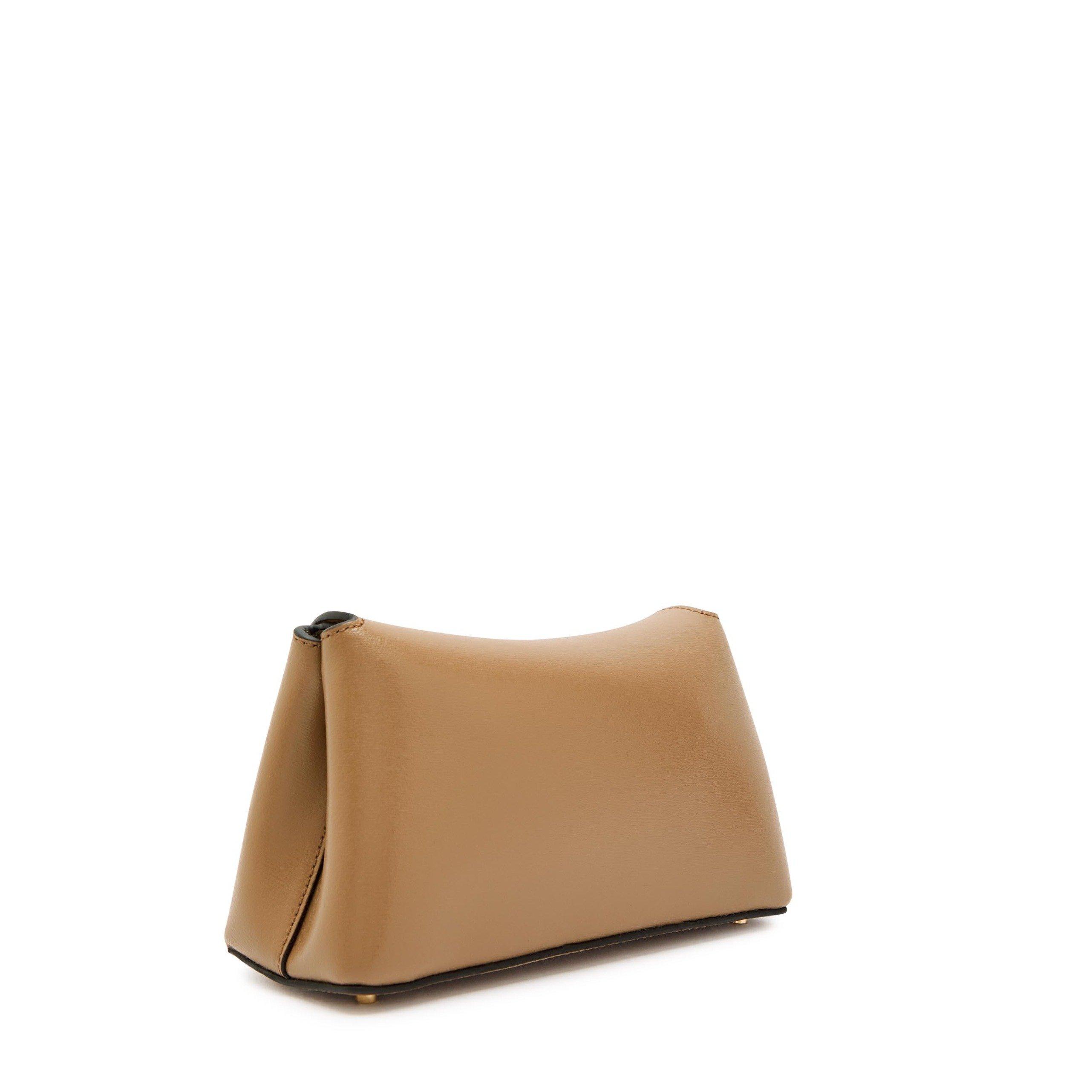 CAMEL - Toteme - Mini T-lock leather clutch - 2