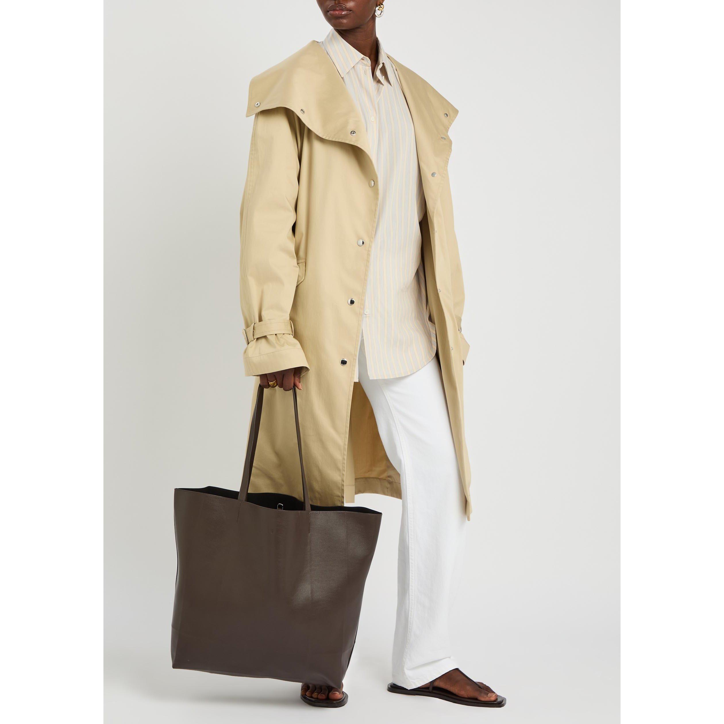 BROWN - Toteme - Women's Roam Leather Tote Bag - 3