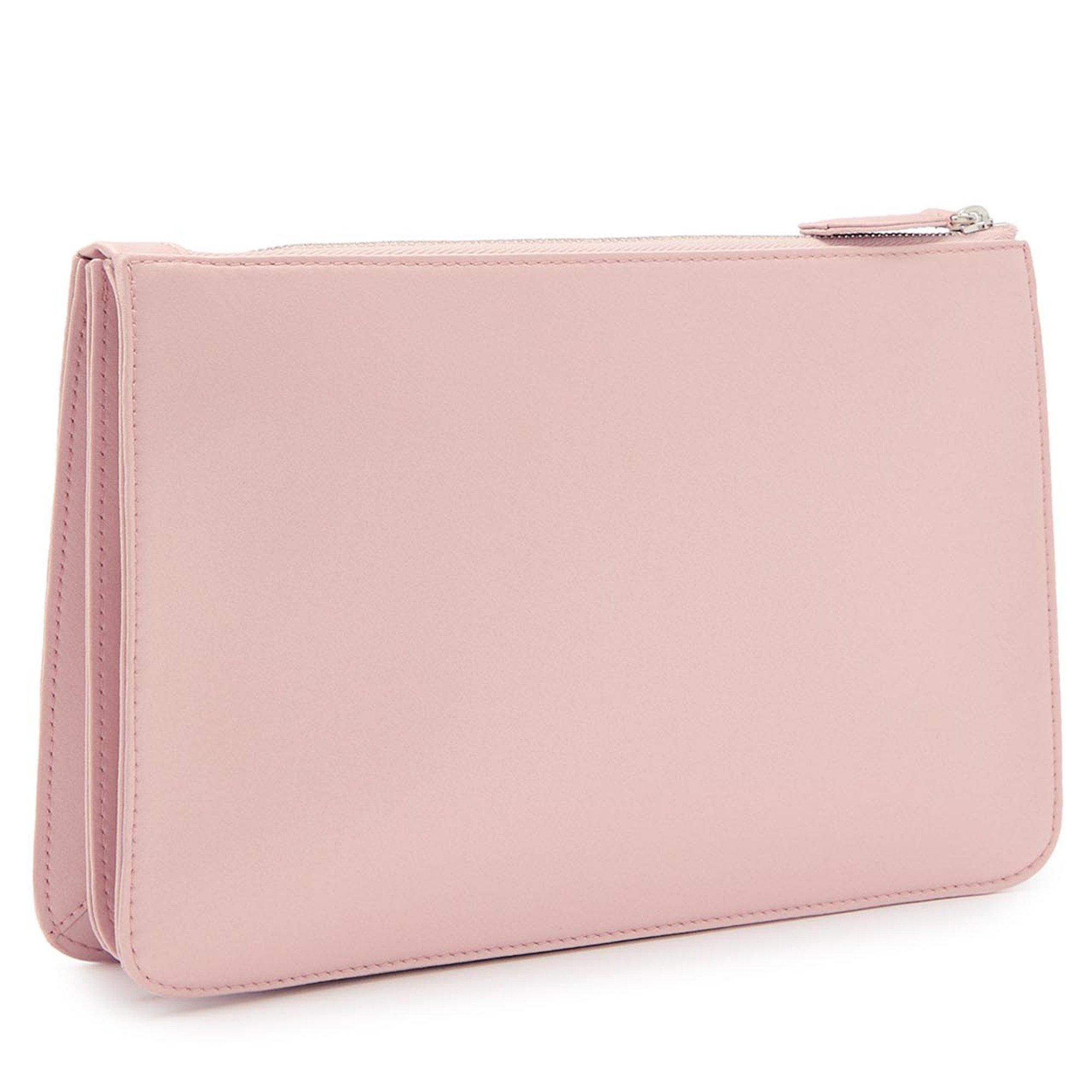 LIGHT PINK - Toteme - Women's Tri-Fold Satin Clutch Bag - 2