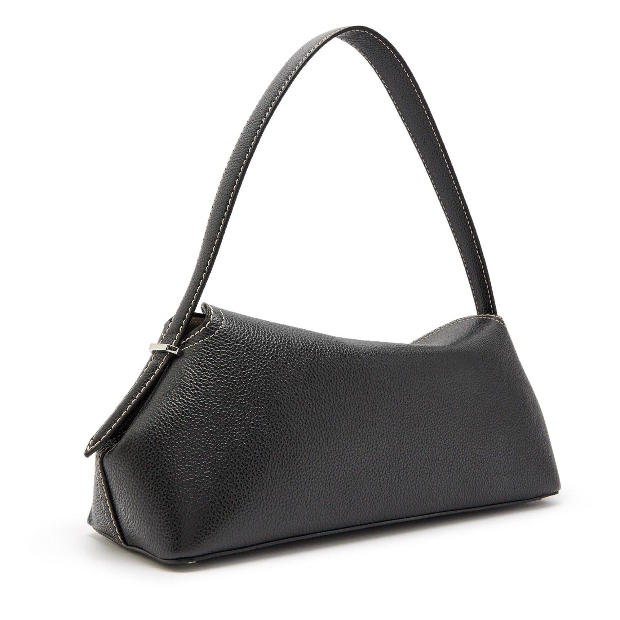 BLACK - Toteme - T-lock grained-leather shoulde - 2