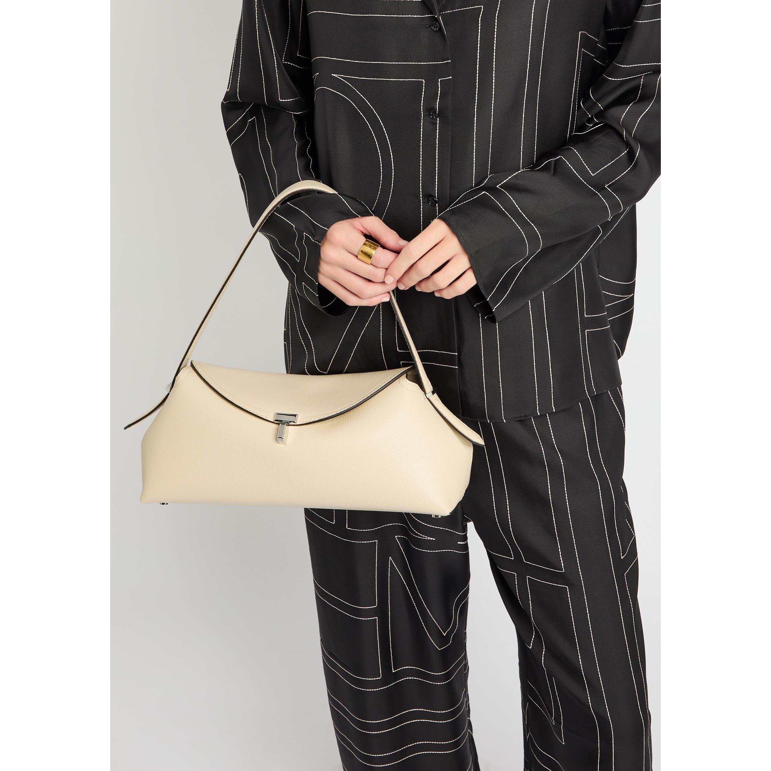 IVORY - Toteme - T-lock grained-leather shoulde - 3