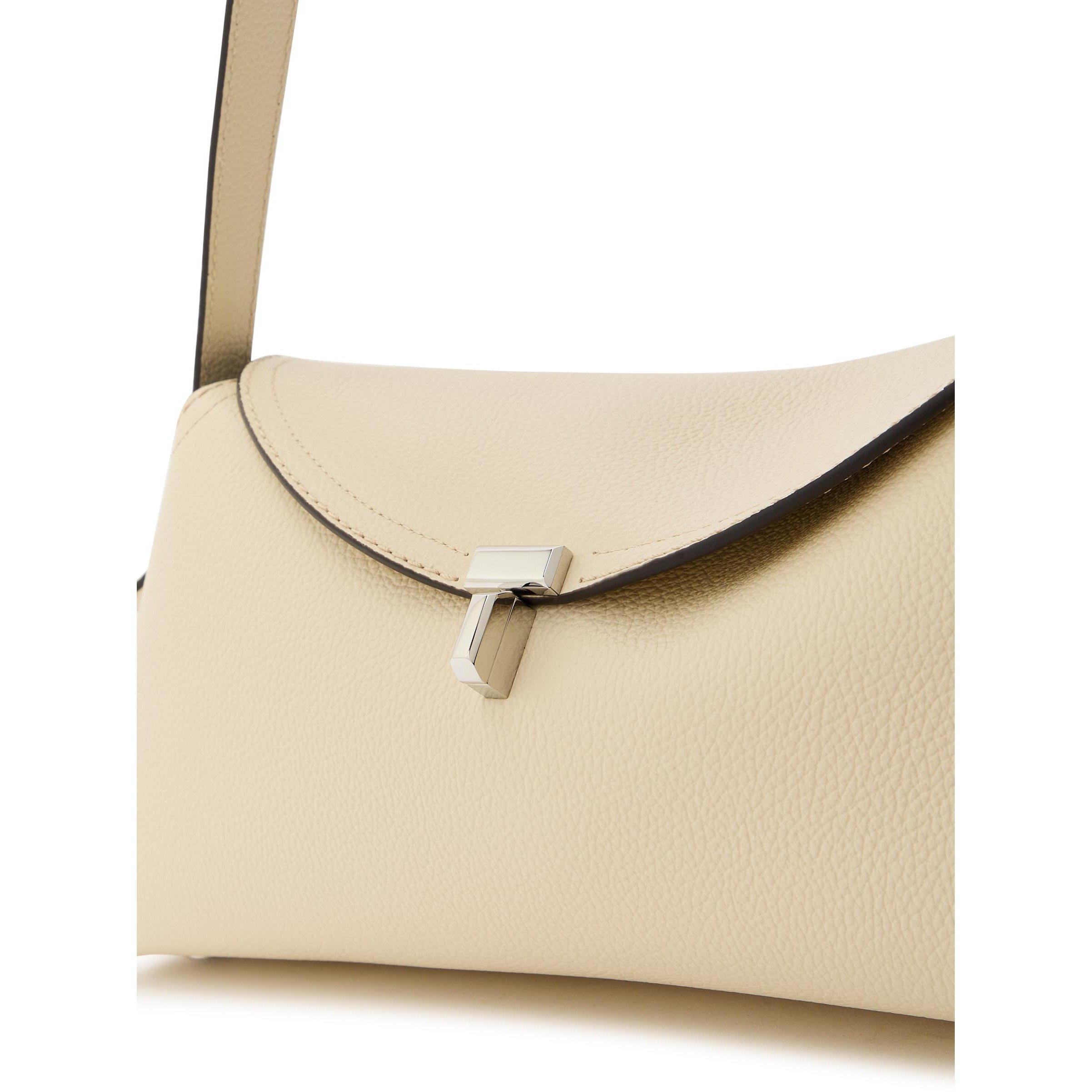 IVORY - Toteme - T-lock grained-leather shoulde - 4