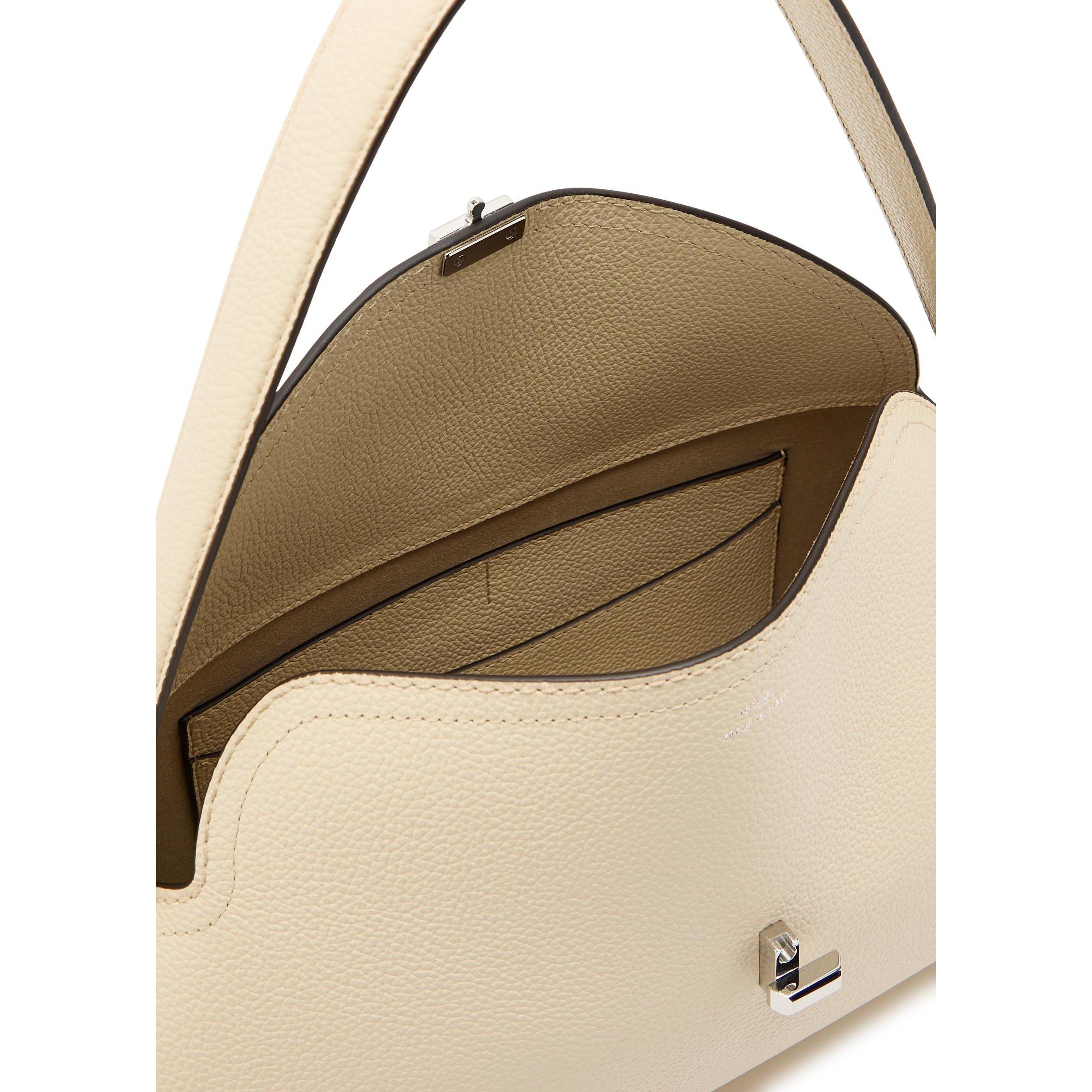 IVORY - Toteme - T-lock grained-leather shoulde - 5