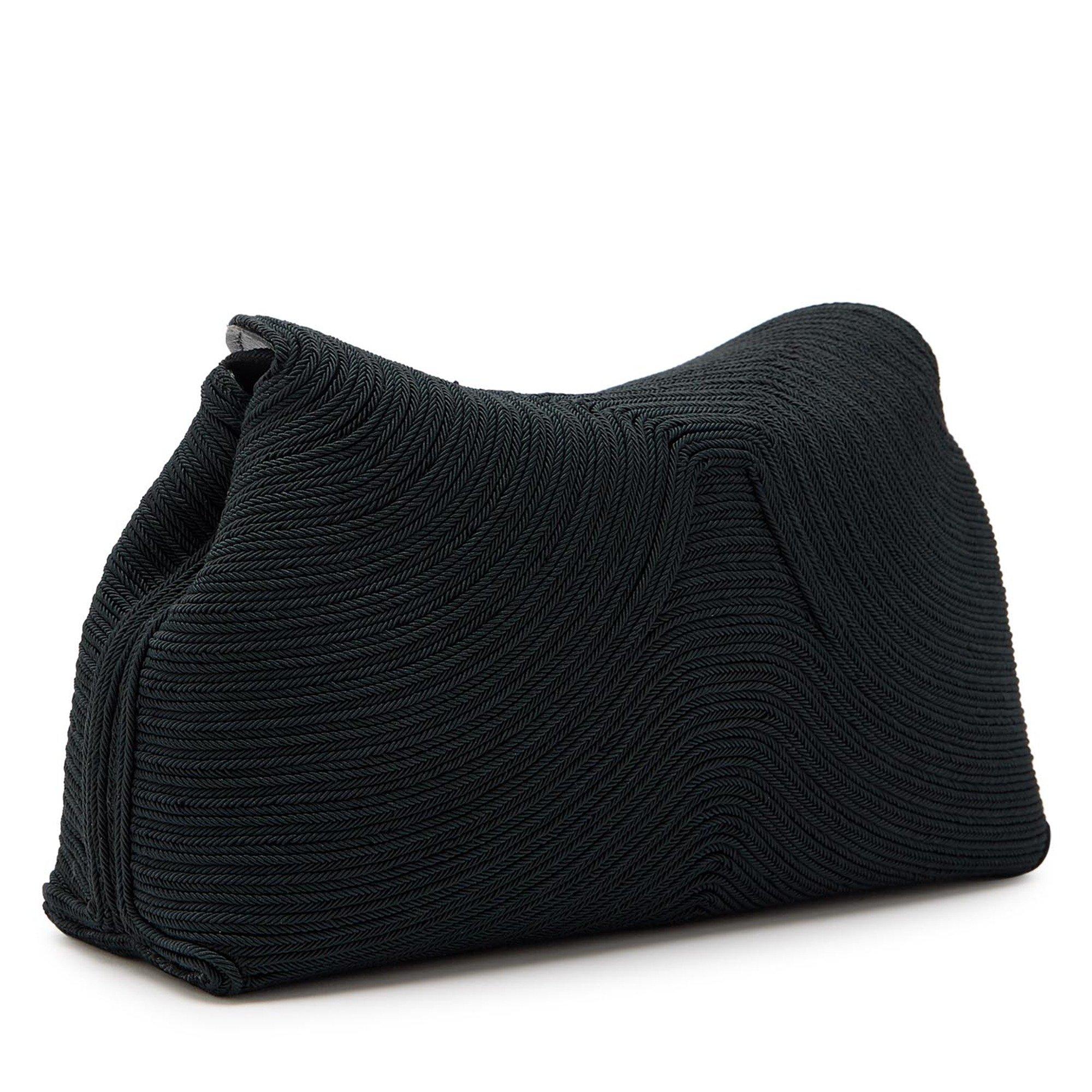 BLACK - Toteme - Women's T-Lock Rope Clutch Bag - 2