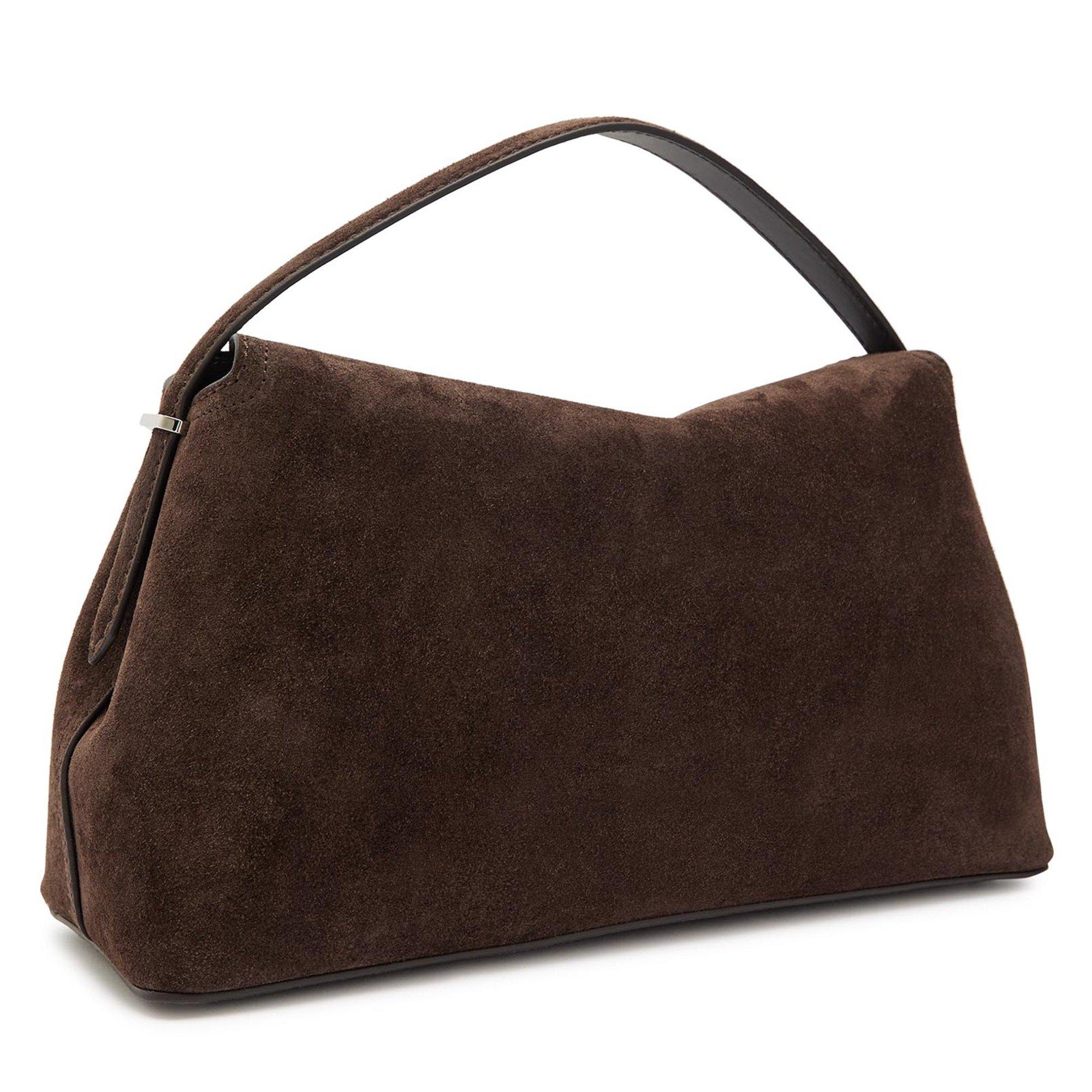 BROWN - Toteme - T LOCK TOP HANDLE SUEDE - 2