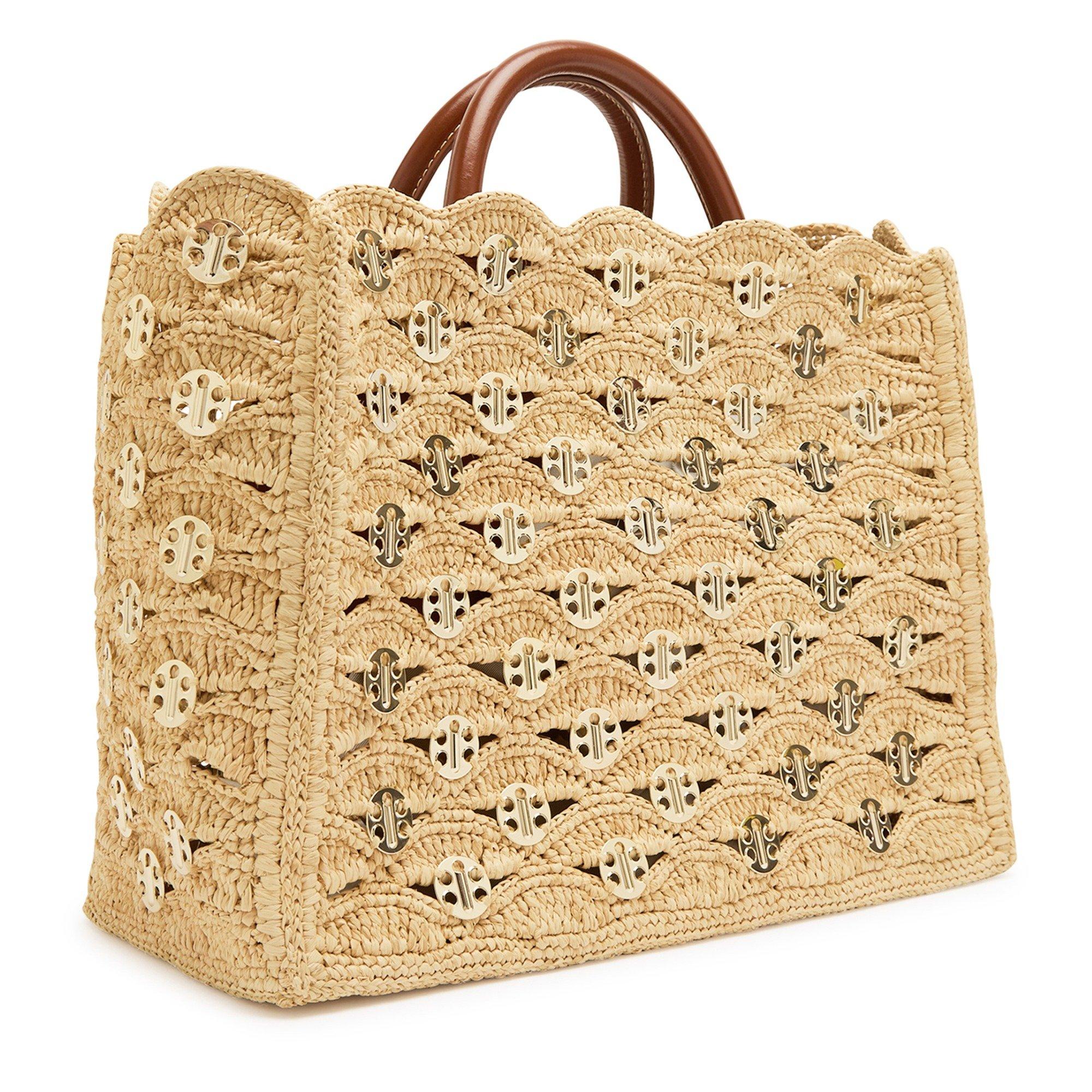 NATURAL - Rabanne - DISC RAFFIA TOTE - 2