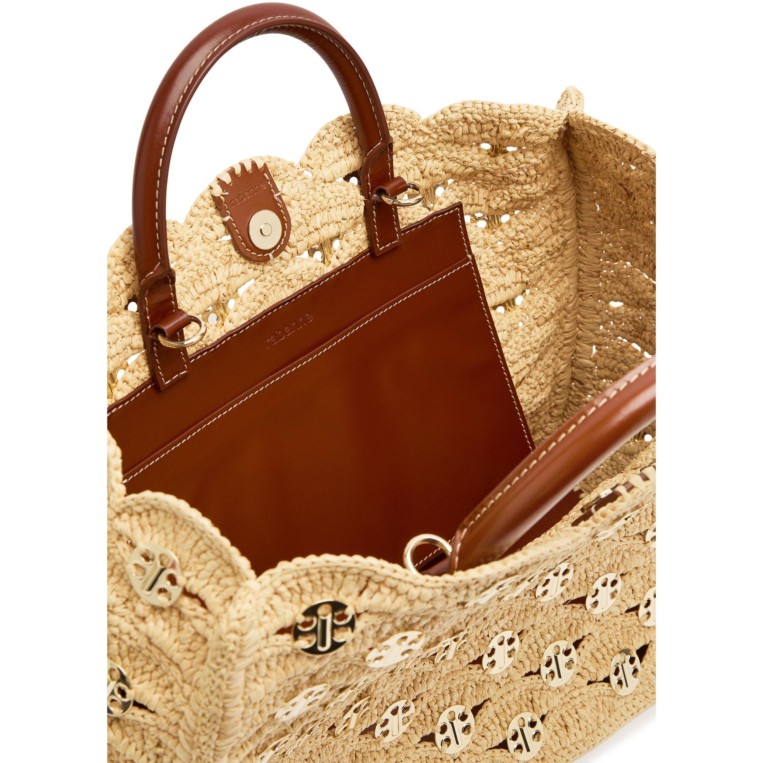 NATURAL - Rabanne - DISC RAFFIA TOTE - 5