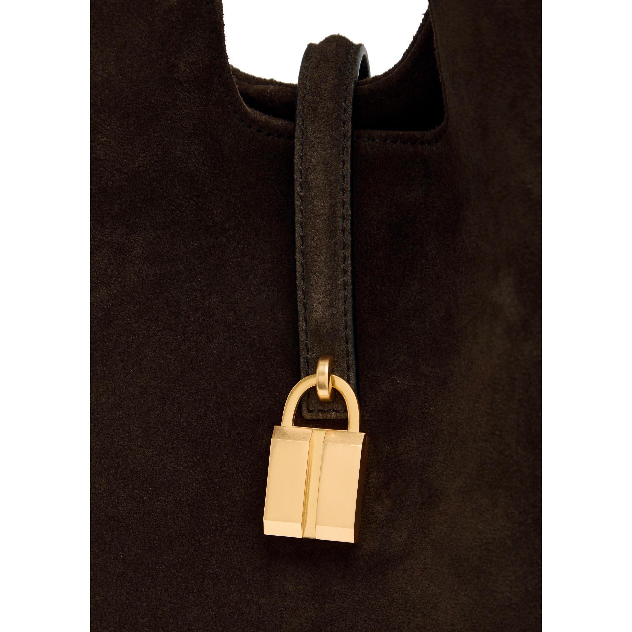 CHOCOLATE - DeMellier - Women's Siena Suede Crossbody Bag - 4