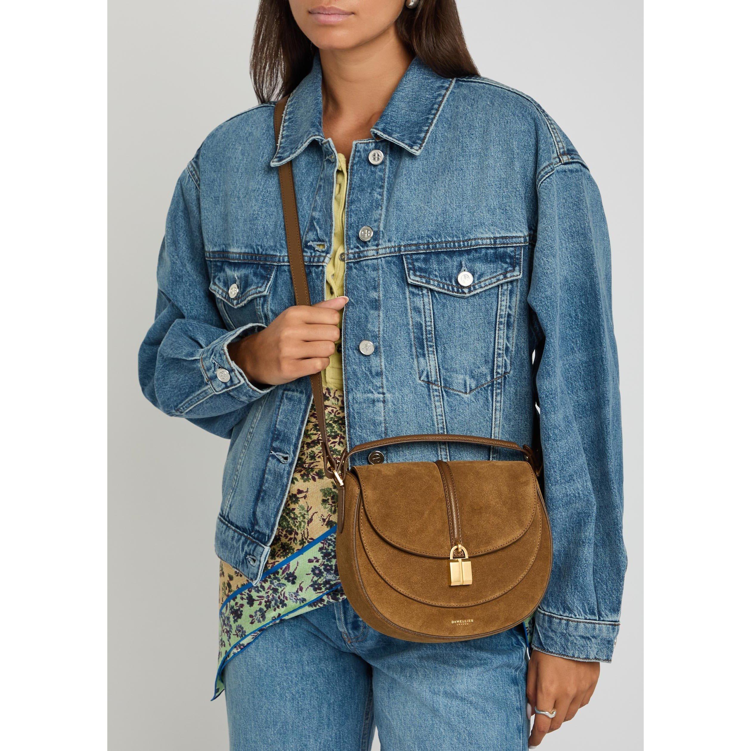 TAN - DeMellier - Women's Siena Leather Saddle Bag - 3