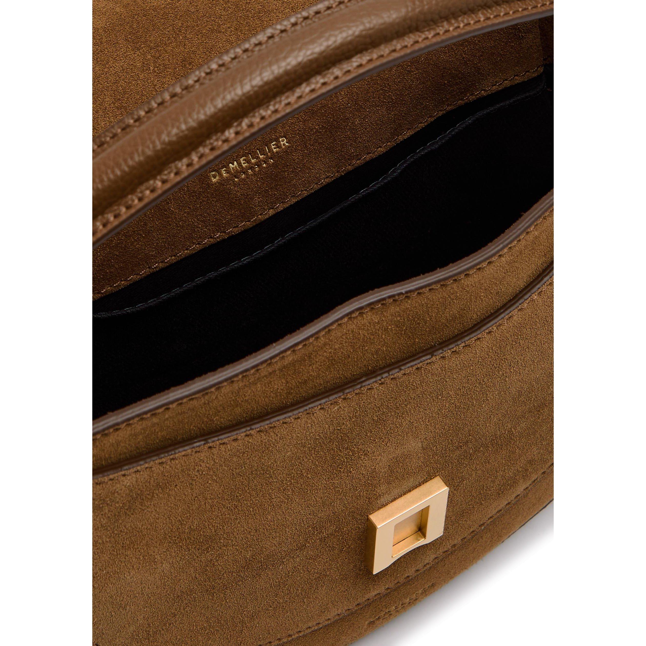 TAN - DeMellier - Women's Siena Leather Saddle Bag - 5