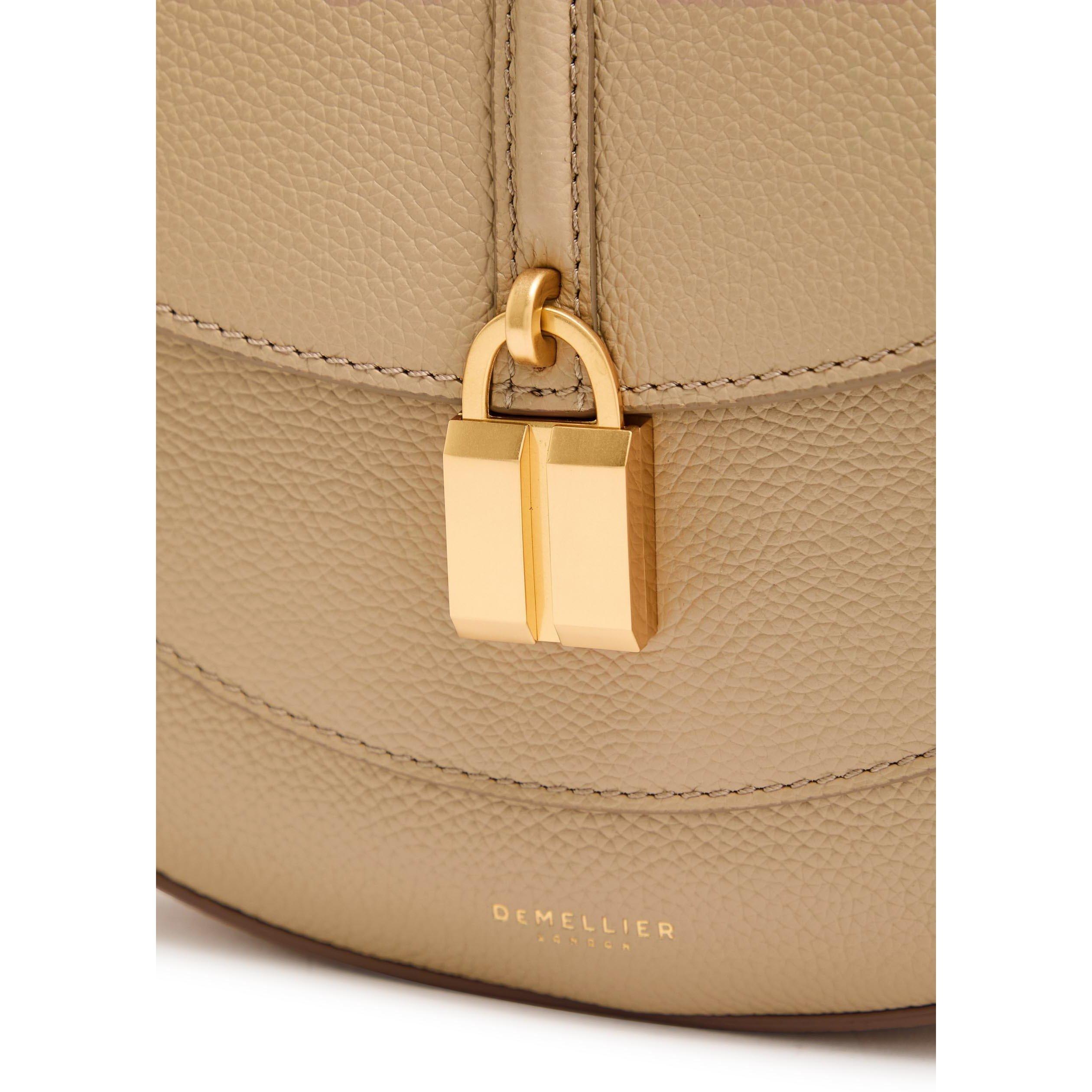 TAUPE - DeMellier - Women's Siena Leather Saddle Bag - 4