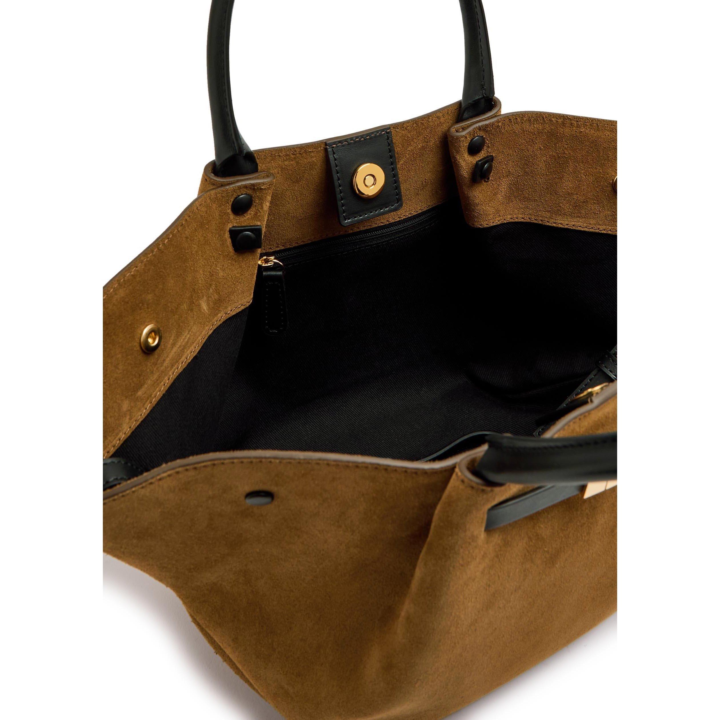 TAN - DeMellier - Women's Midi New York Suede Tote Bag - 5