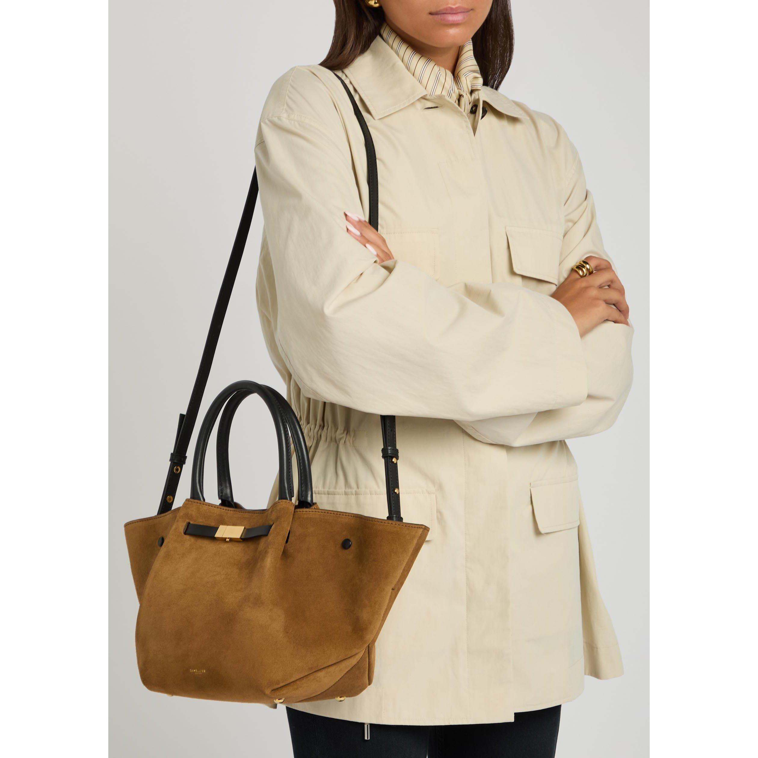 TAN - DeMellier - Women's Midi New York Suede Tote Bag - 6
