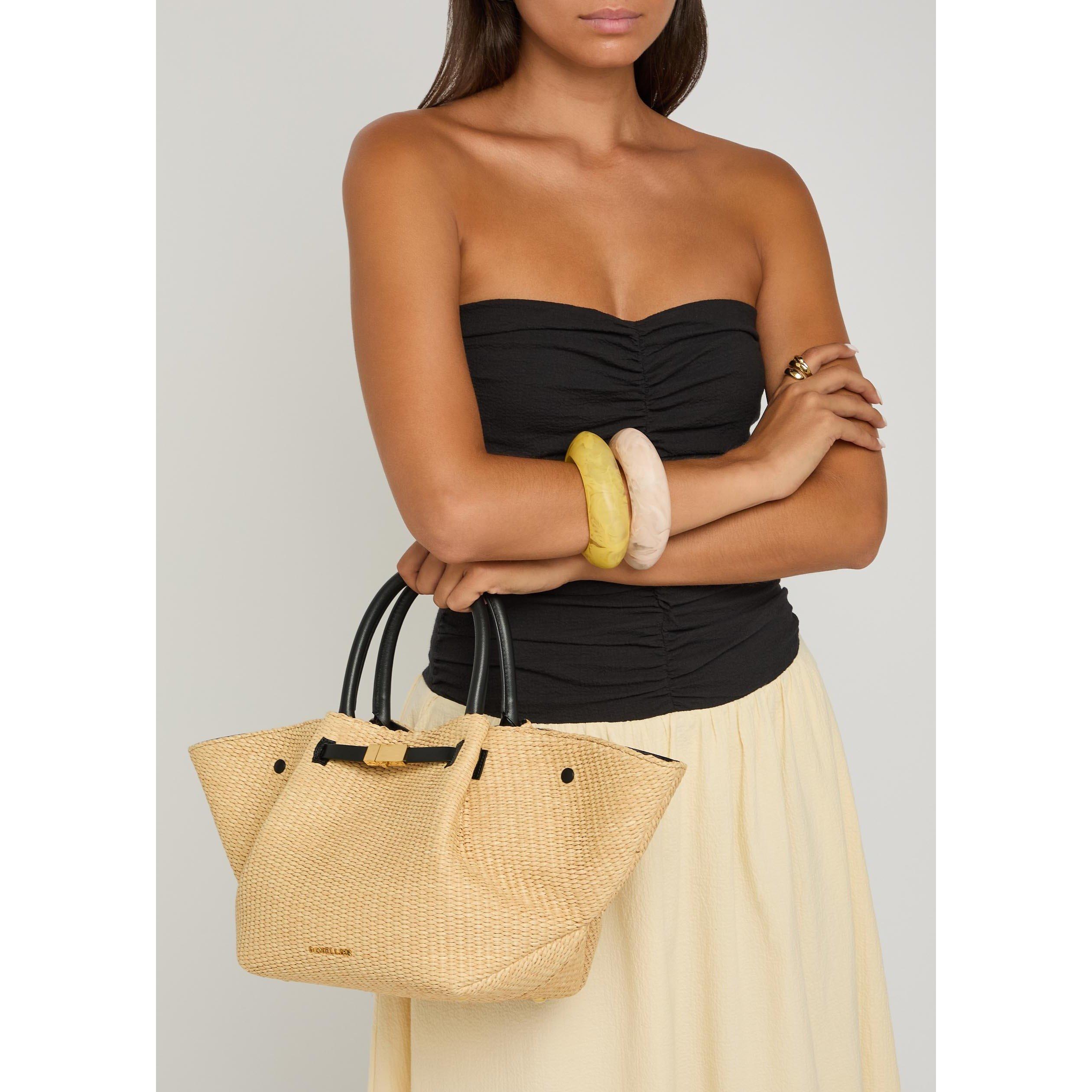 WHITE - DeMellier - Women's The Midi New York Straw Tote Bag - 3