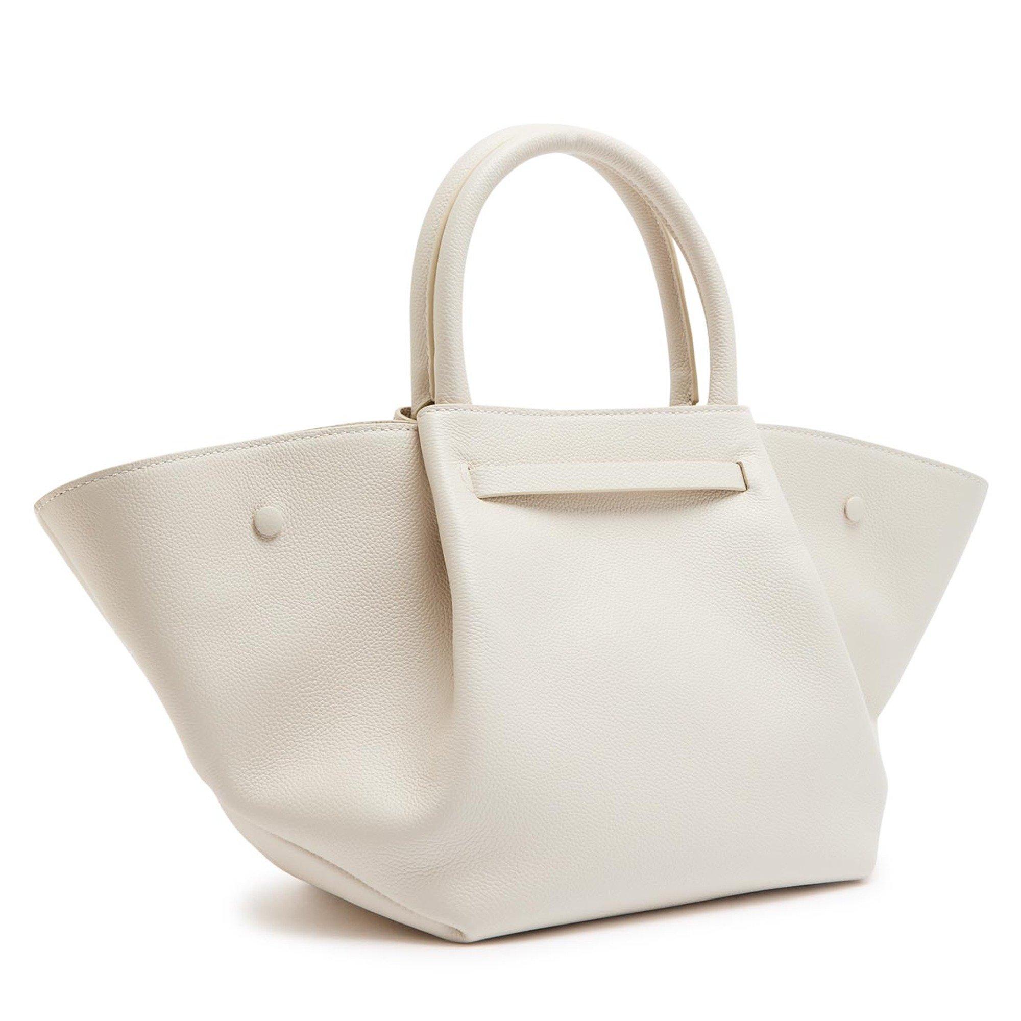 WHITE - DeMellier - Women's Midi New York Leather Tote Bag - 2