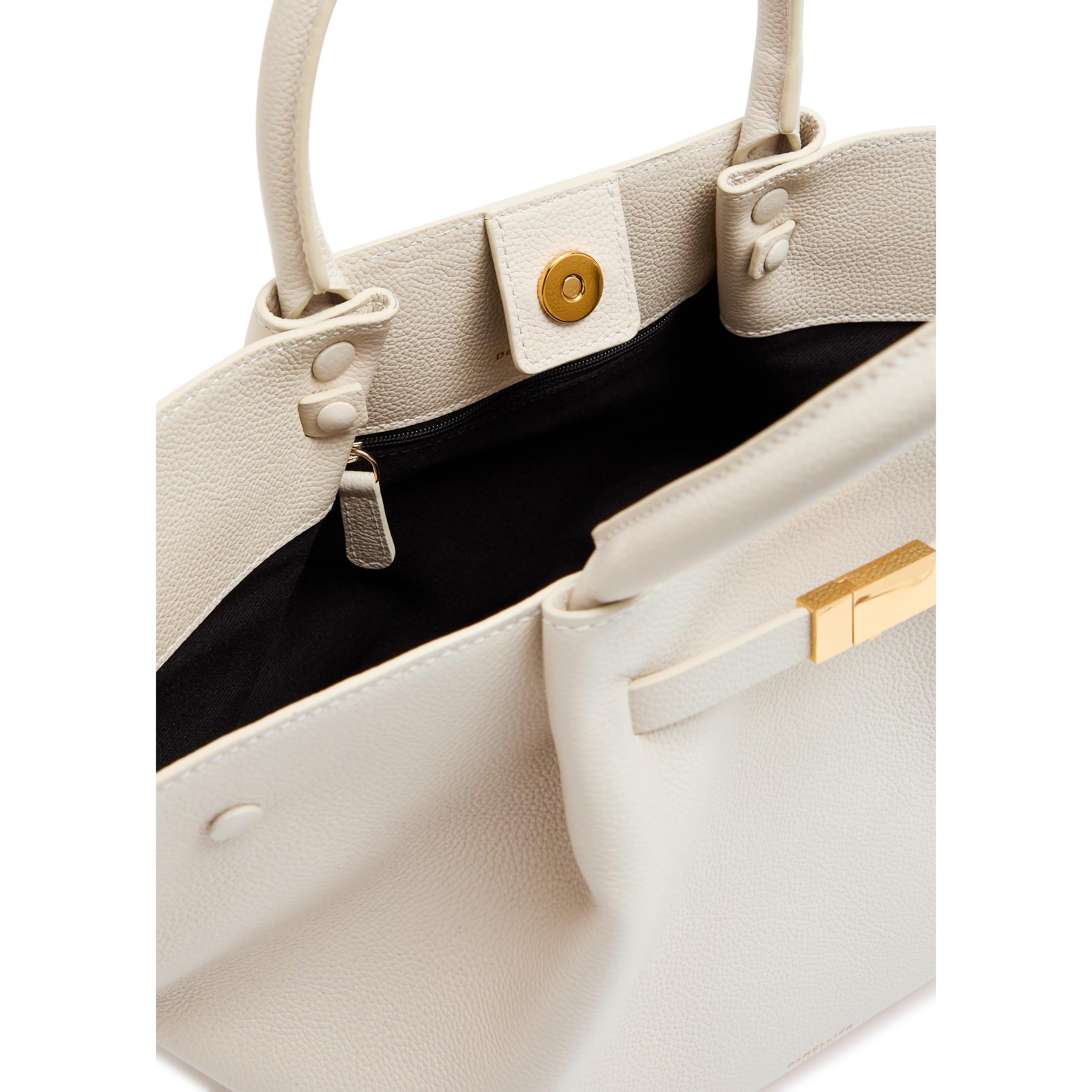 WHITE - DeMellier - Women's Midi New York Leather Tote Bag - 5