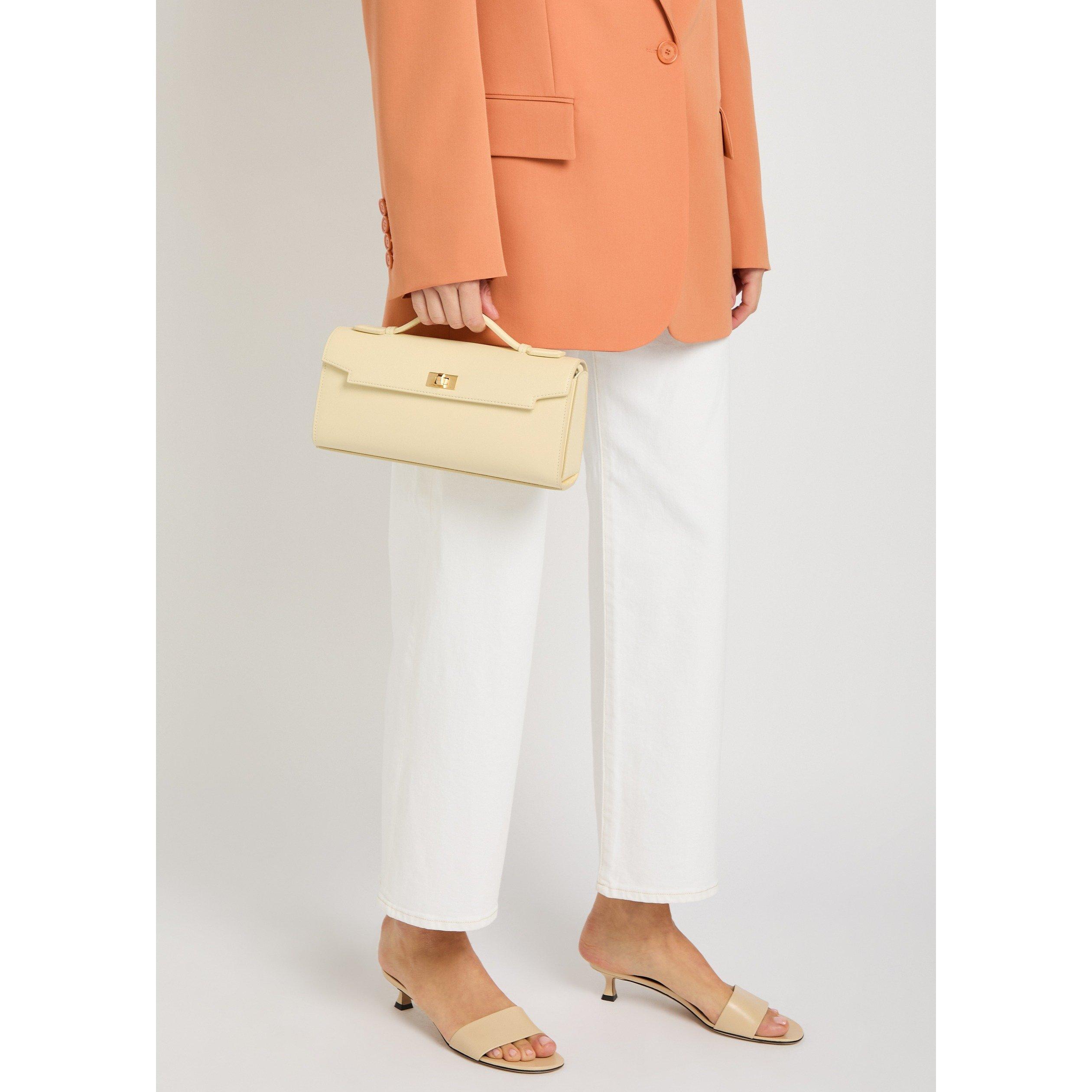 YELLOW LIGHT - Anya Hindmarch - Mortimer Clutch in Silky Calf - 6