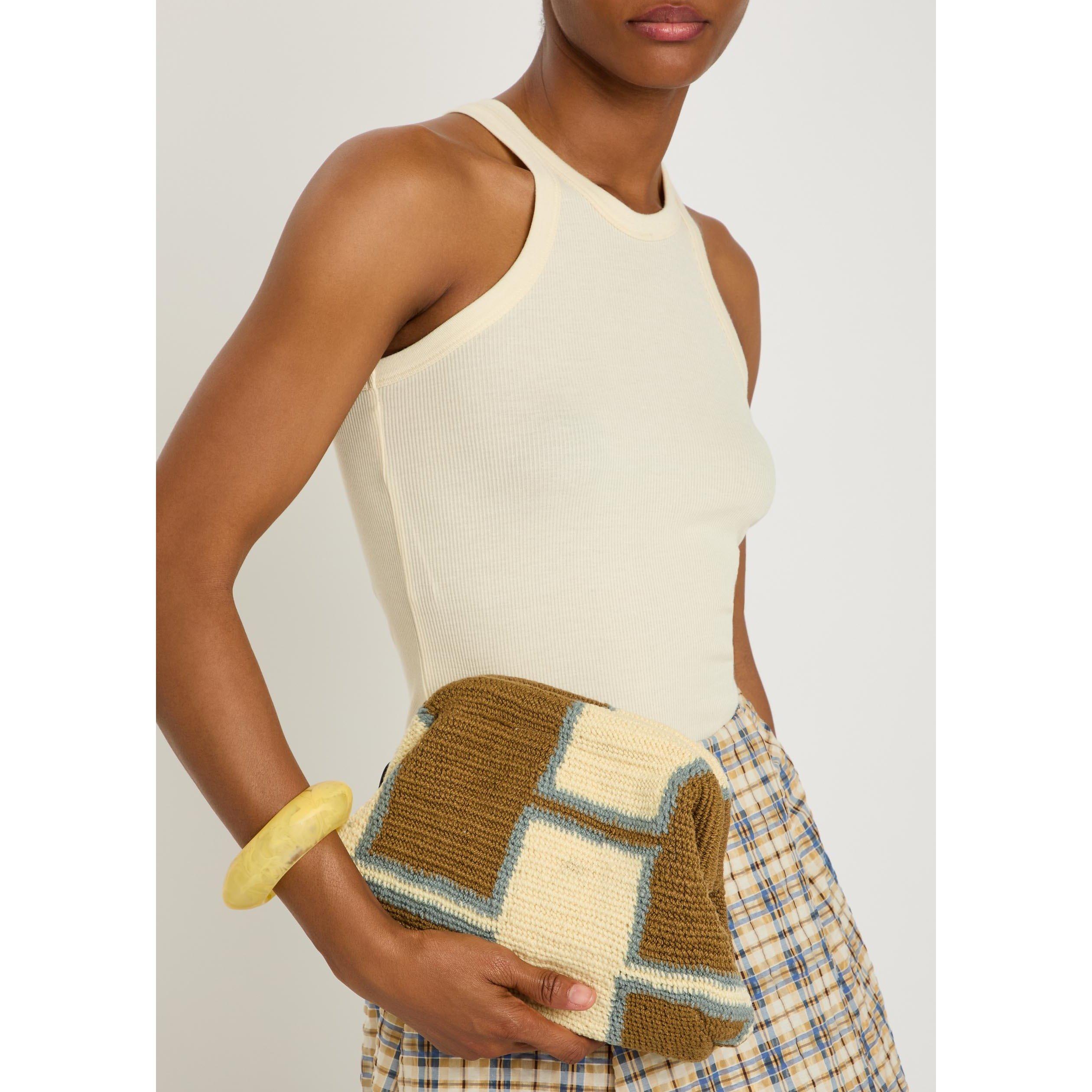 LIGHT BROWN - Among Equals - KERON SKIN PIK BILUM CLUTCH - 3