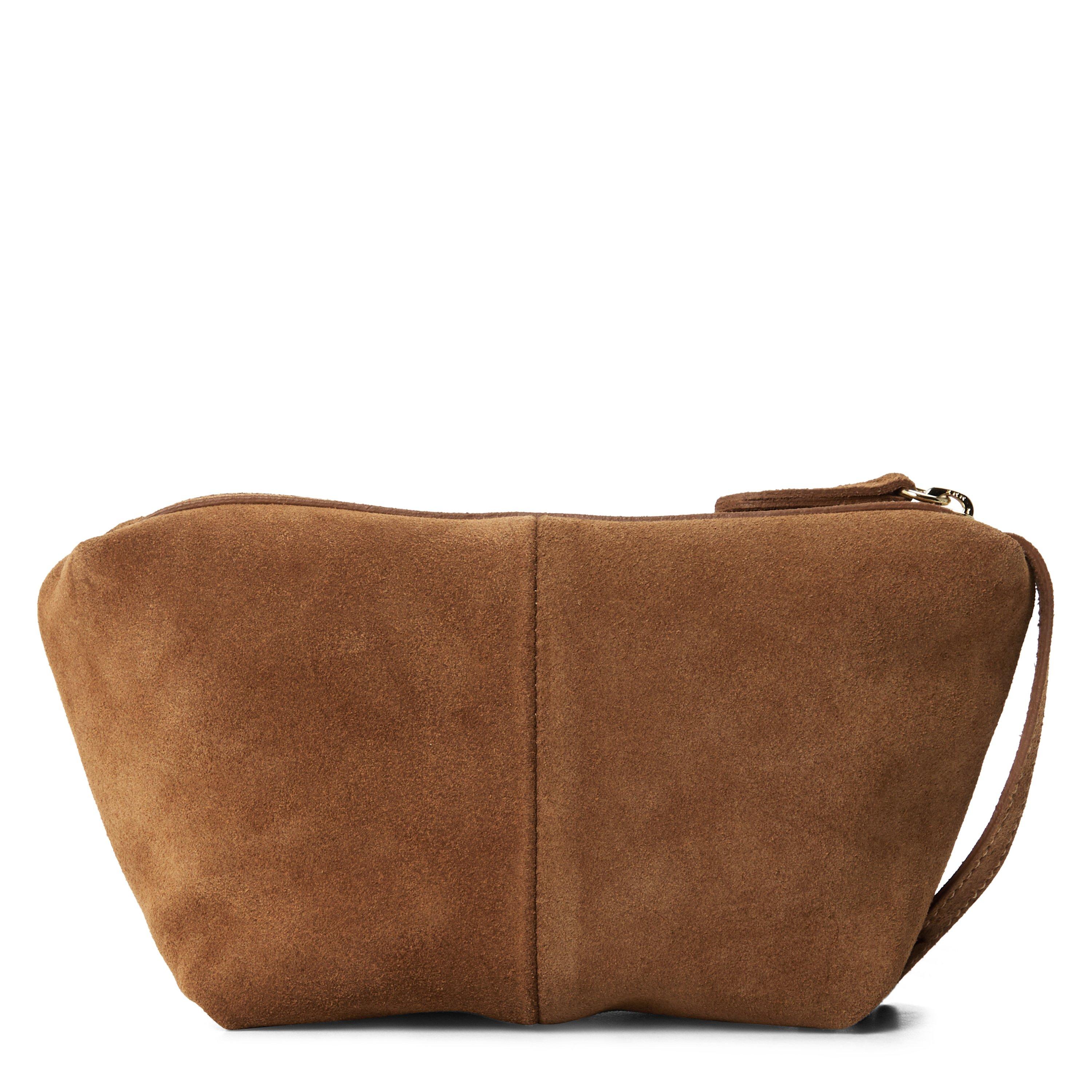 BROWN - Marella - Women's Suede Satchel Bag - 3